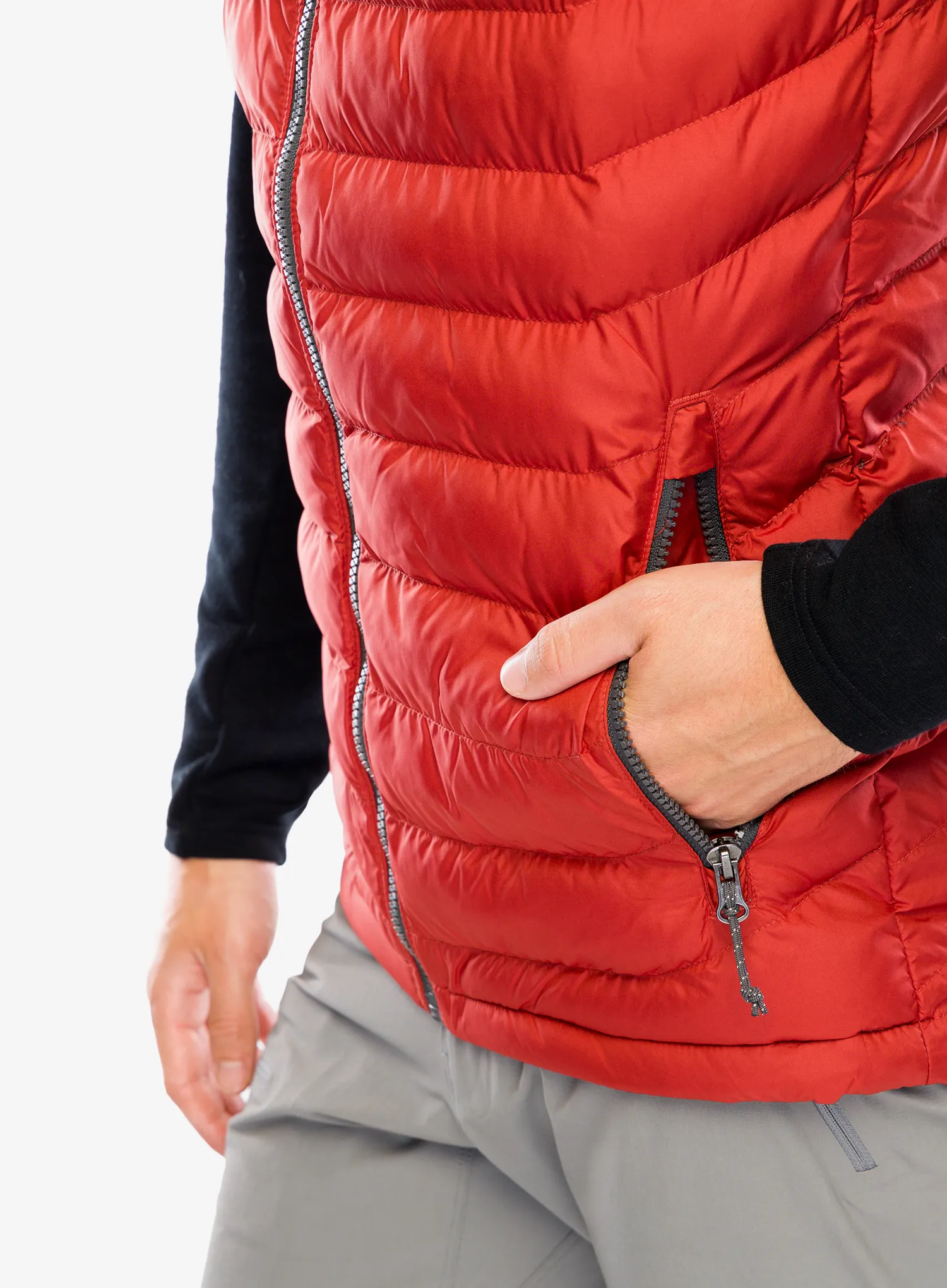 Moški brezrokavnik Columbia Powder Lite Vest - warp red/shark