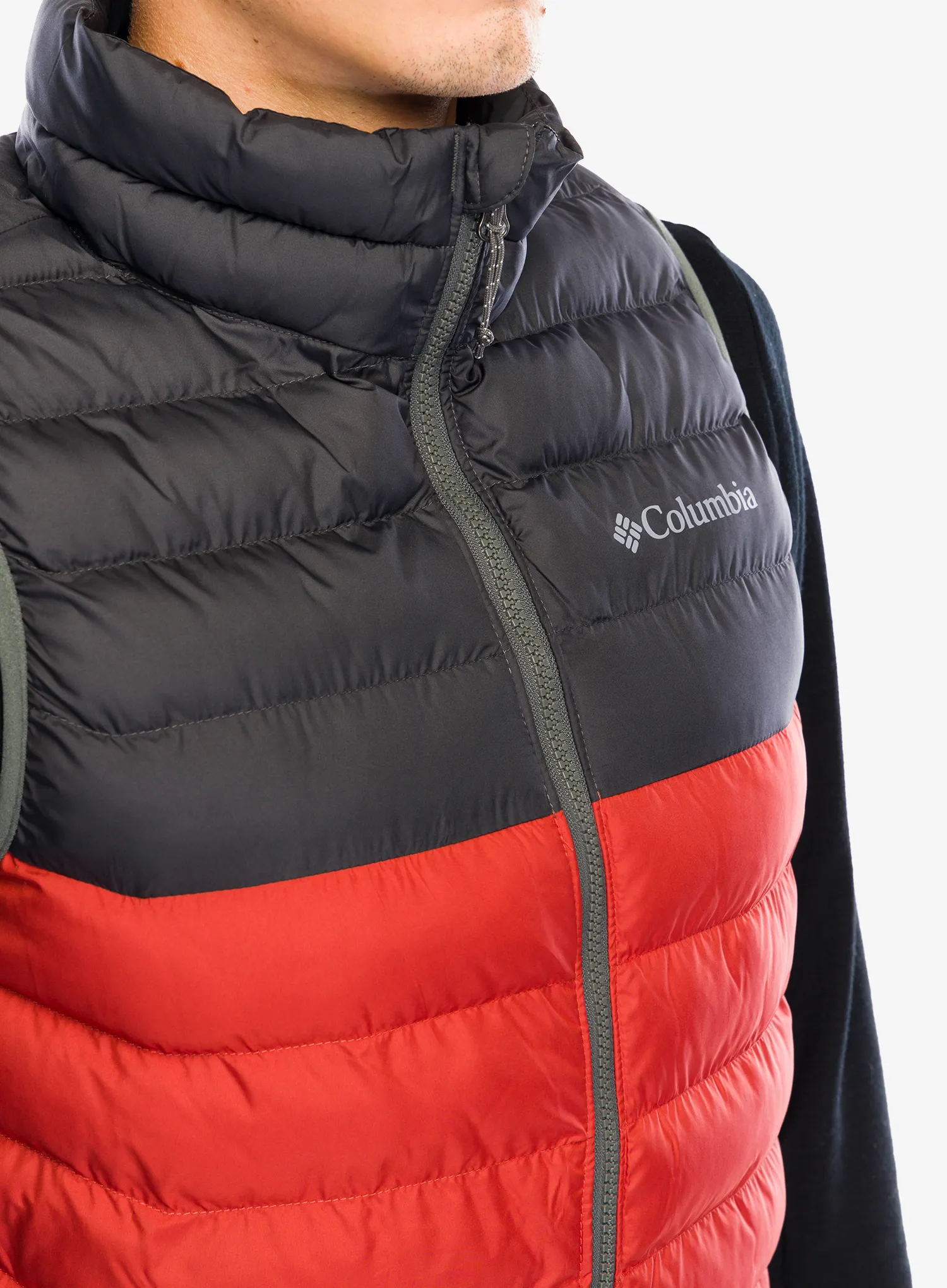 Moški brezrokavnik Columbia Powder Lite Vest - warp red/shark