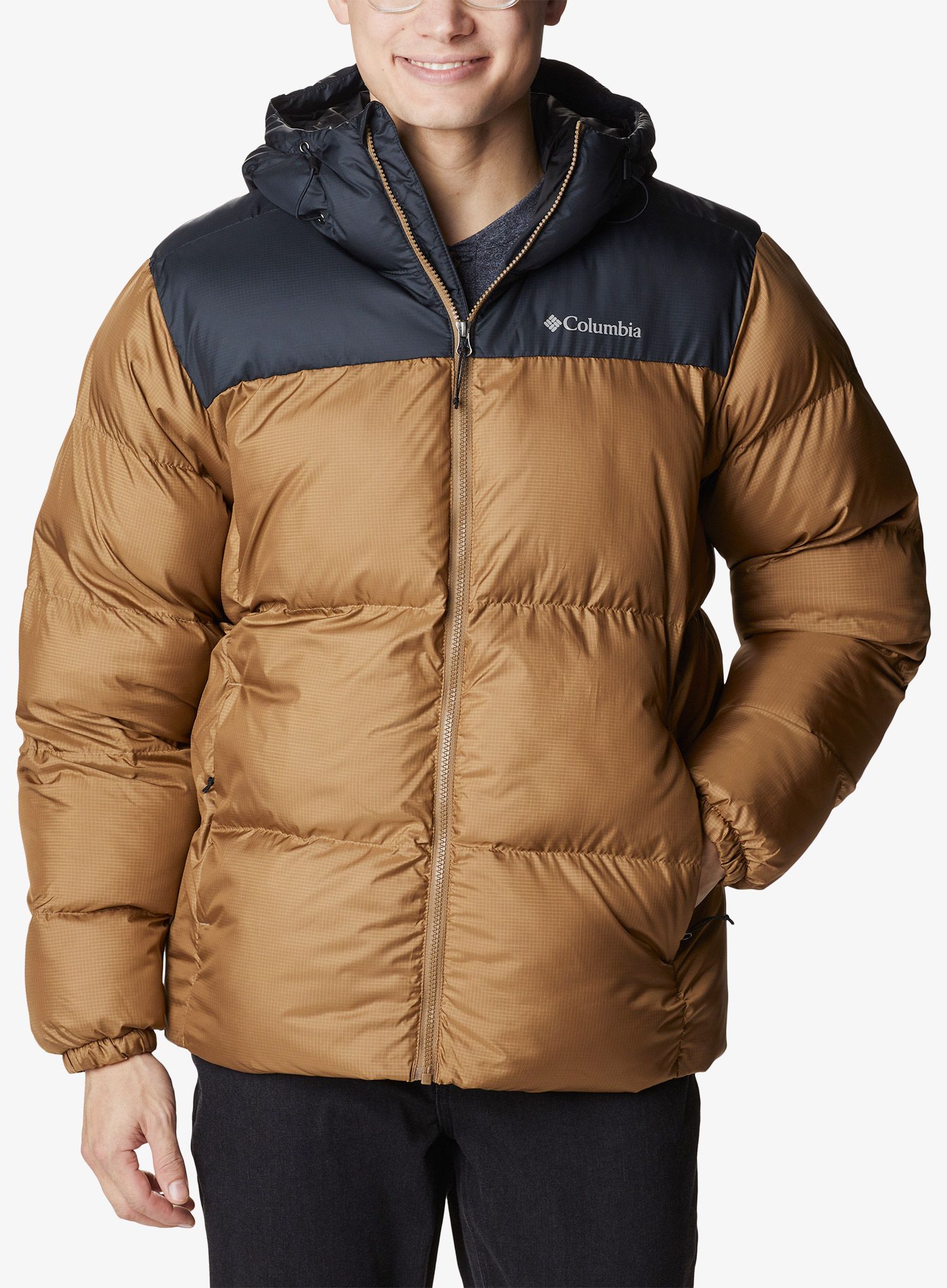 Sintetična jakna Columbia Puffect Hooded Jacket - delta/black