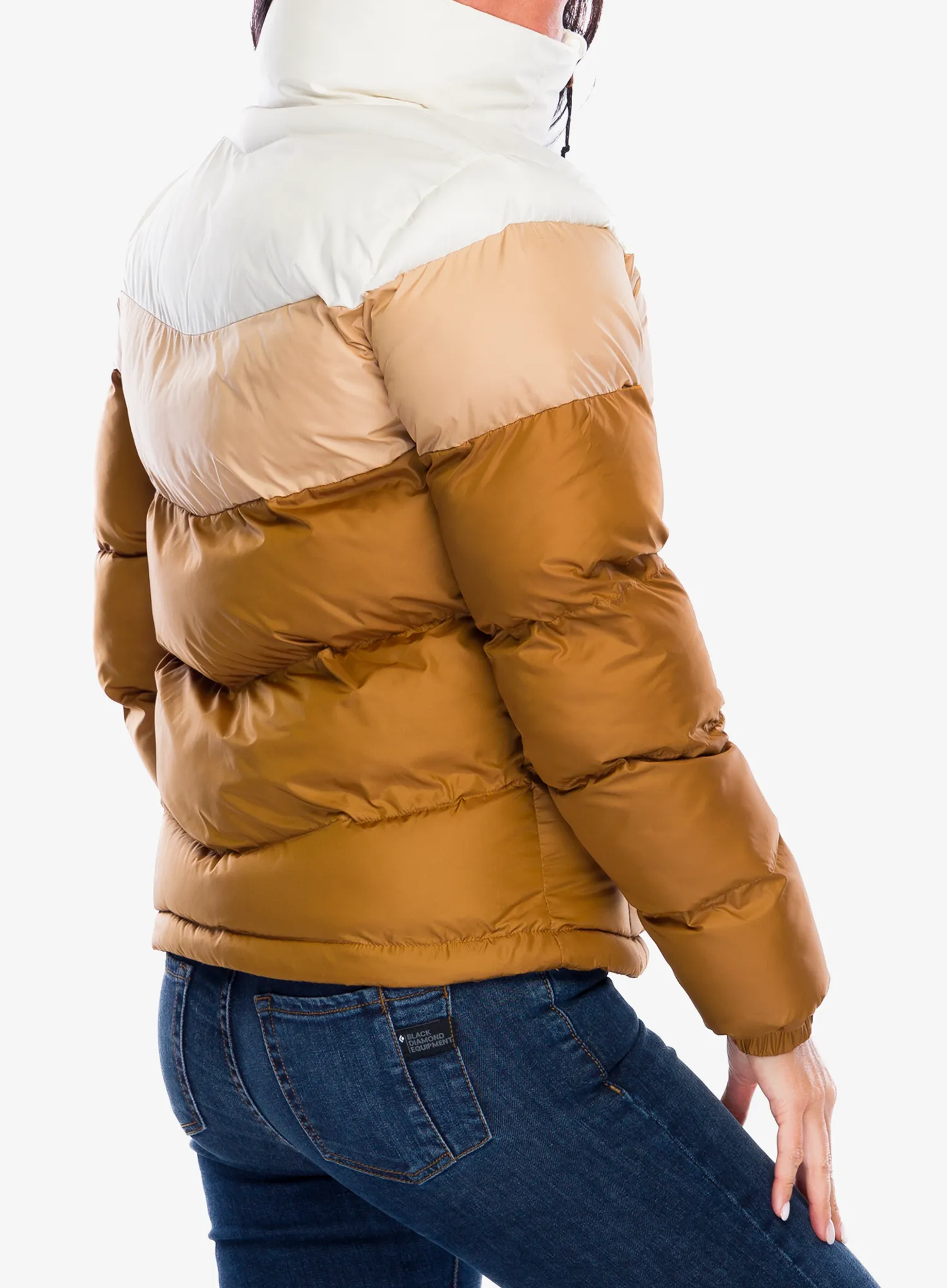 Ženska sintetična jakna Columbia Puffect II Colorblock Jacket - camel brown/canoe/chalk