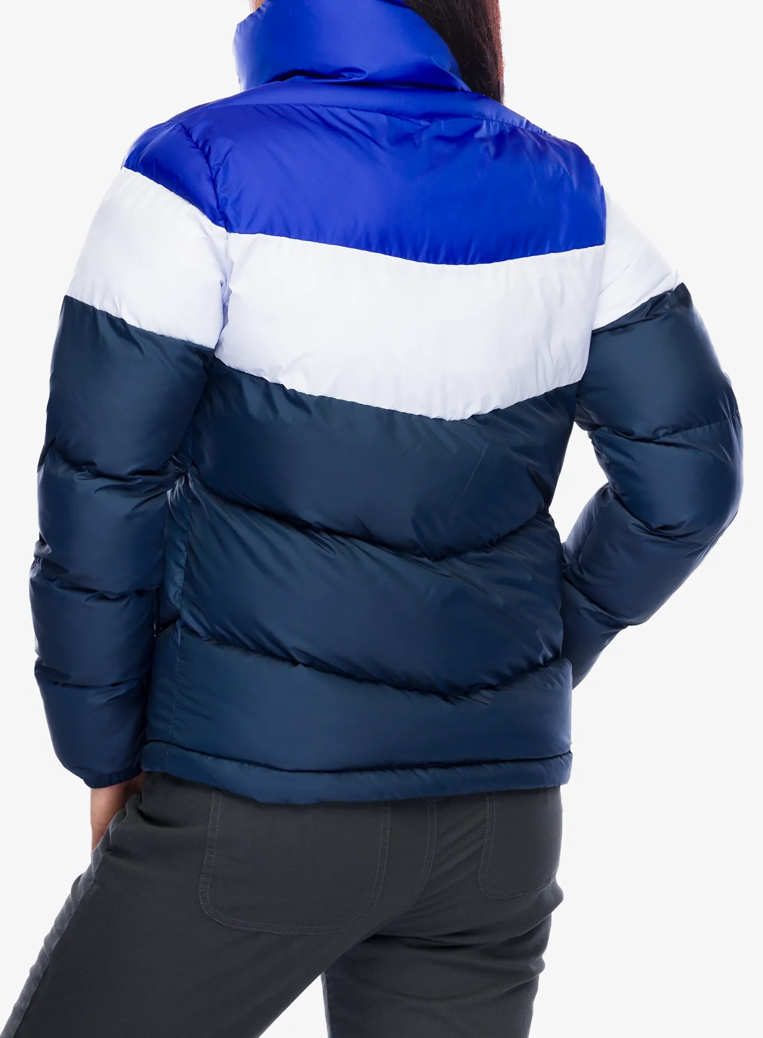 Ženska sintetična jakna Columbia Puffect II Colorblock Jacket - collegiate navy/snowdrift/blue