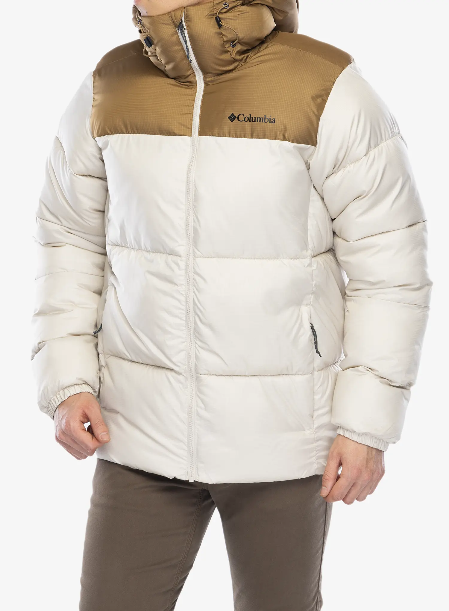 Zimska jakna Columbia Puffect II Hooded Jacket - dark stone/delta
