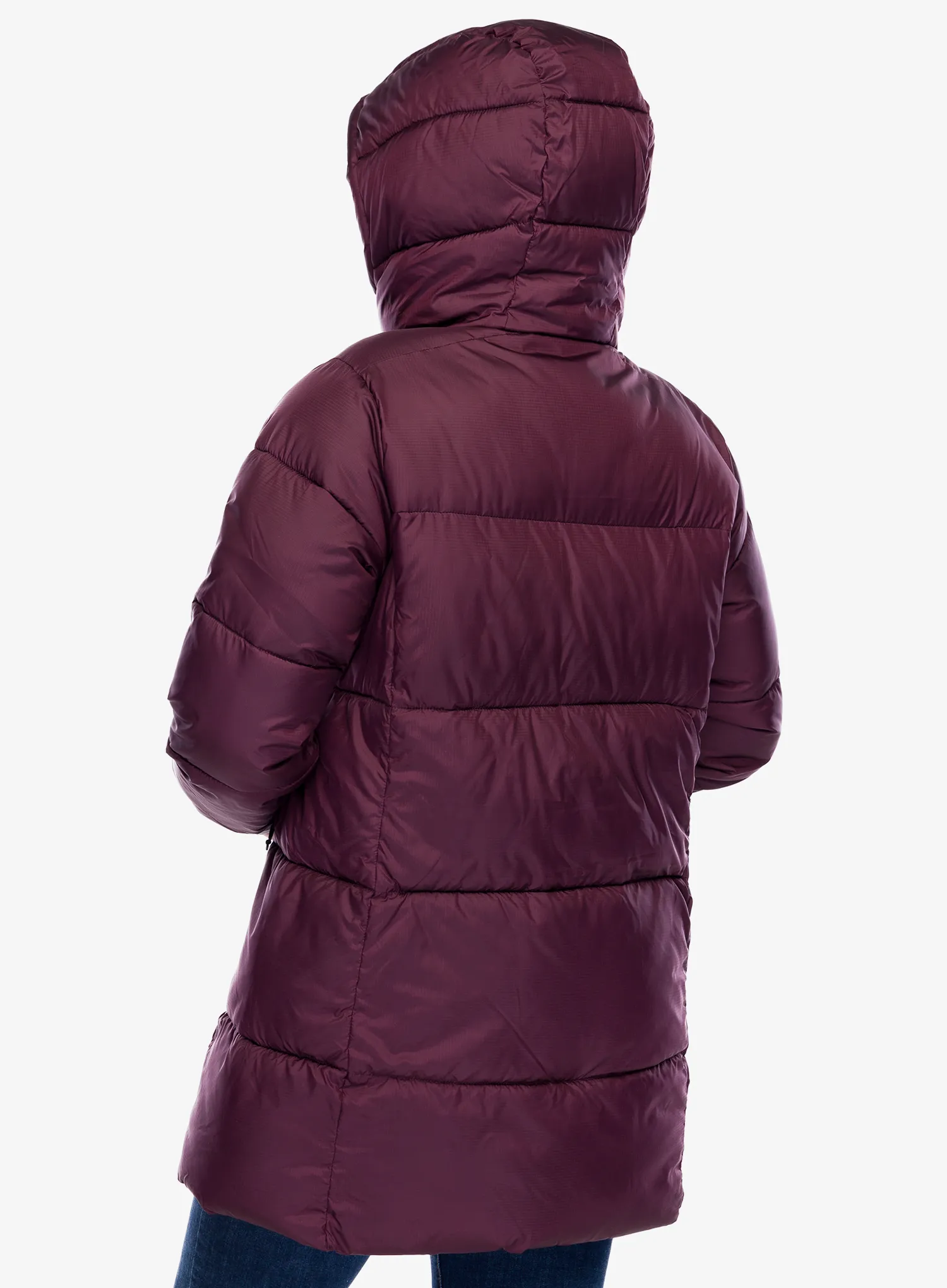 Ženski plašč Columbia Puffect II Mid Hooded Jacket - moonvista