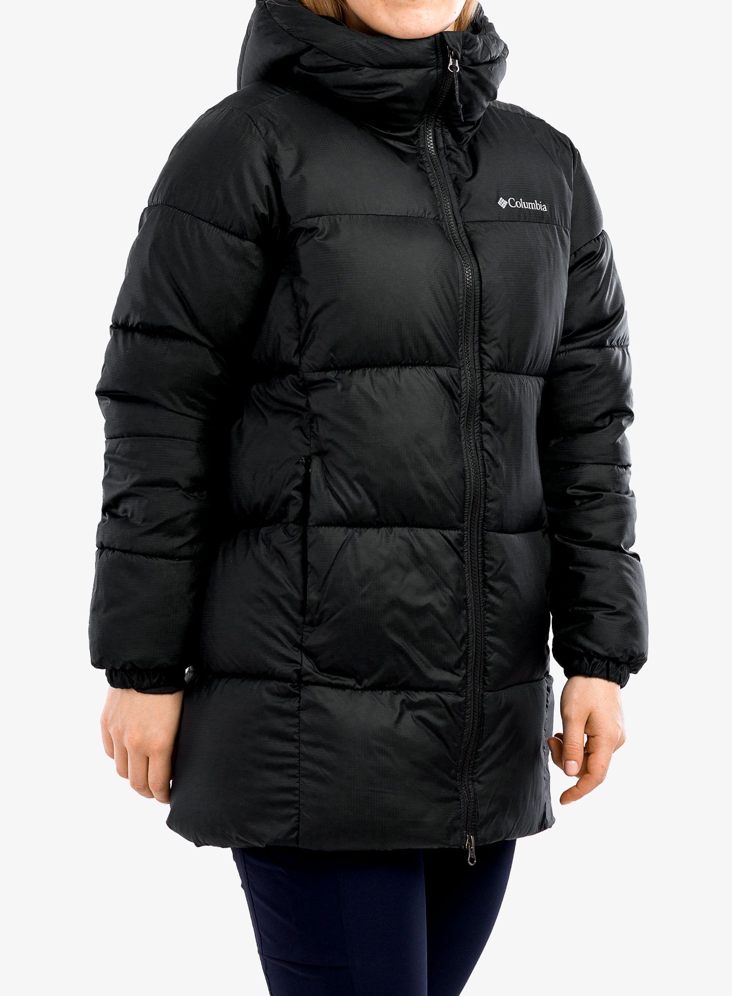 Ženski plašč Columbia Puffect Mid Hooded Jacket - black