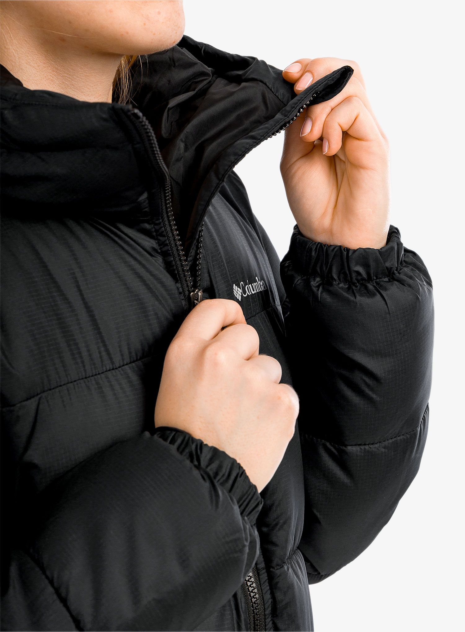 Ženski plašč Columbia Puffect Mid Hooded Jacket - black