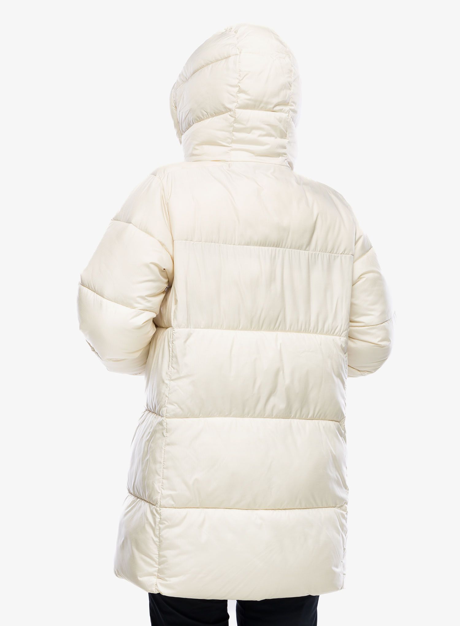 Ženski plašč Columbia Puffect Mid Hooded Jacket - chalk