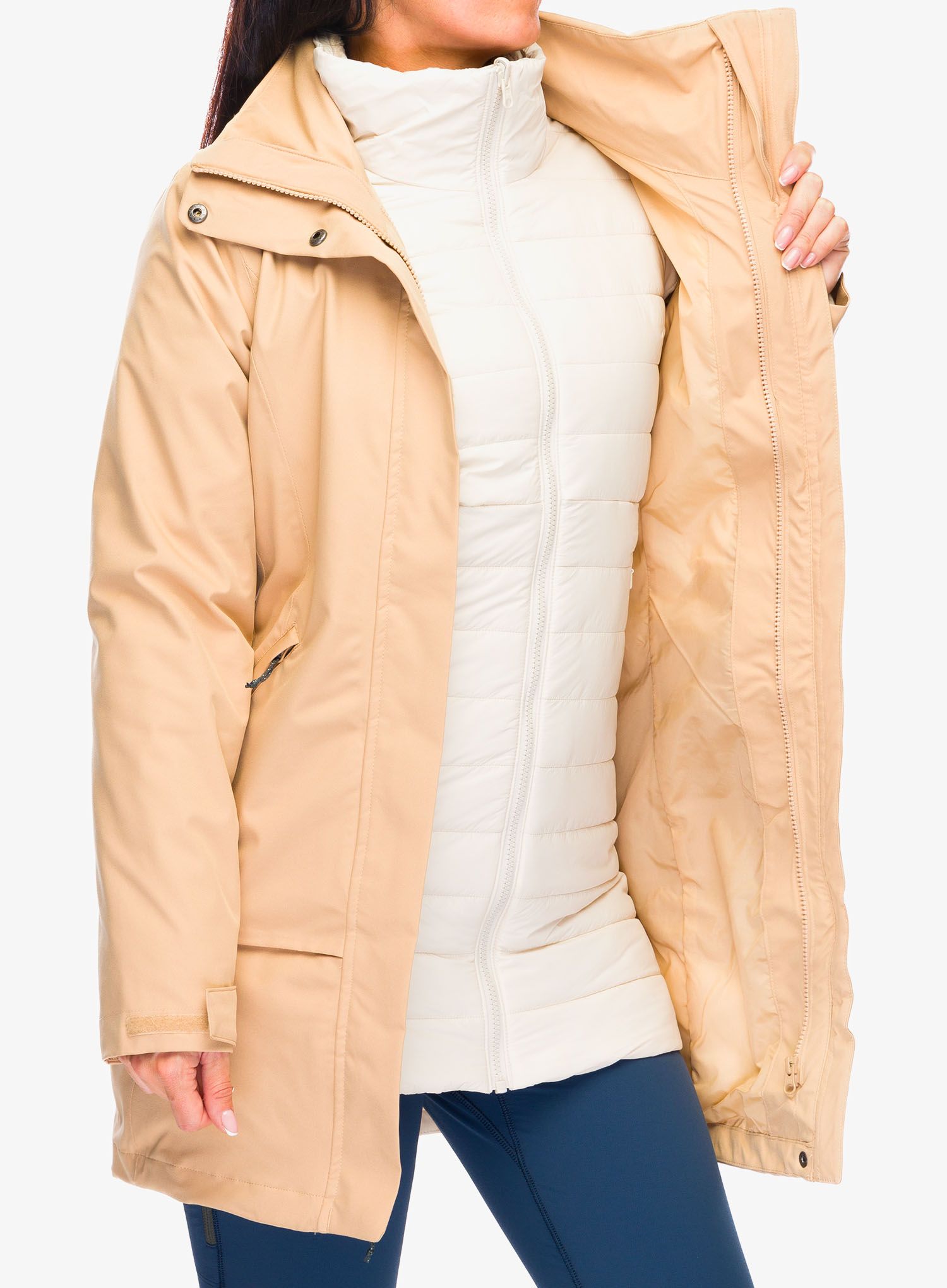 Ženska jakna 3v1 Columbia Pulaski II Interchange Jacket - canoe/dark stone