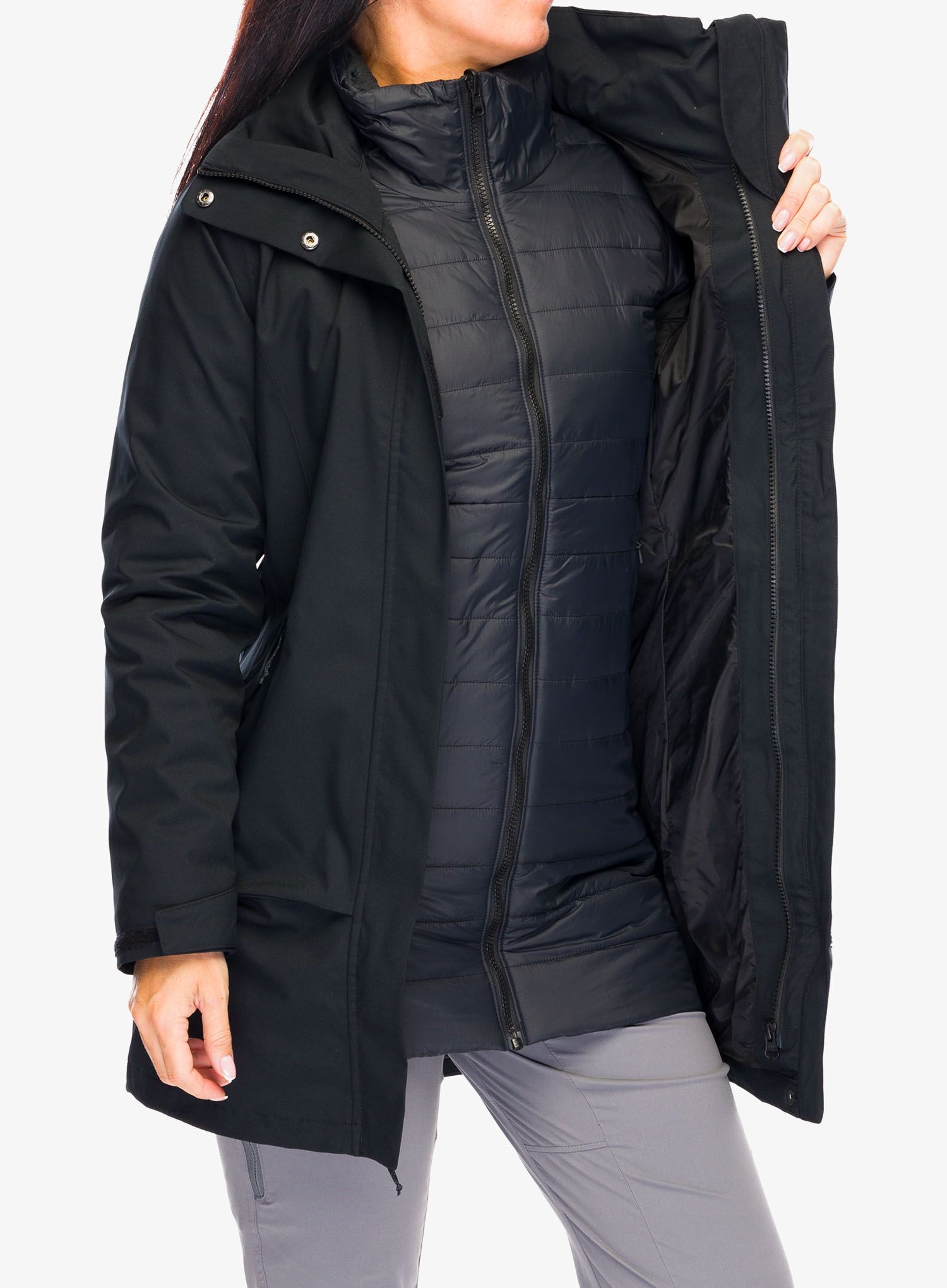Ženska jakna 3v1 Columbia Pulaski Interchange Jacket - black