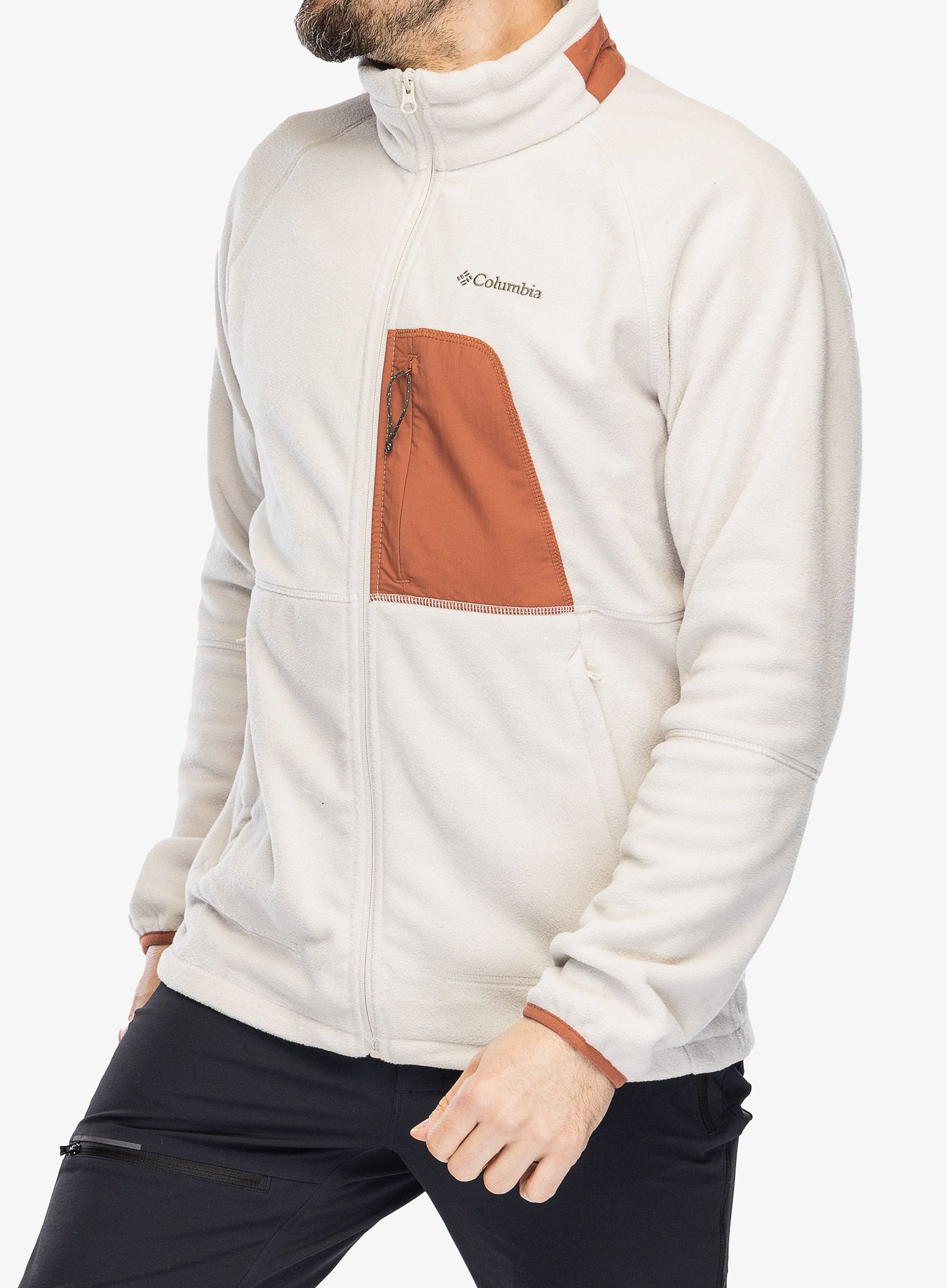Flis Columbia Rapid Expedition Full Zip Fleece - dark stone/auburn