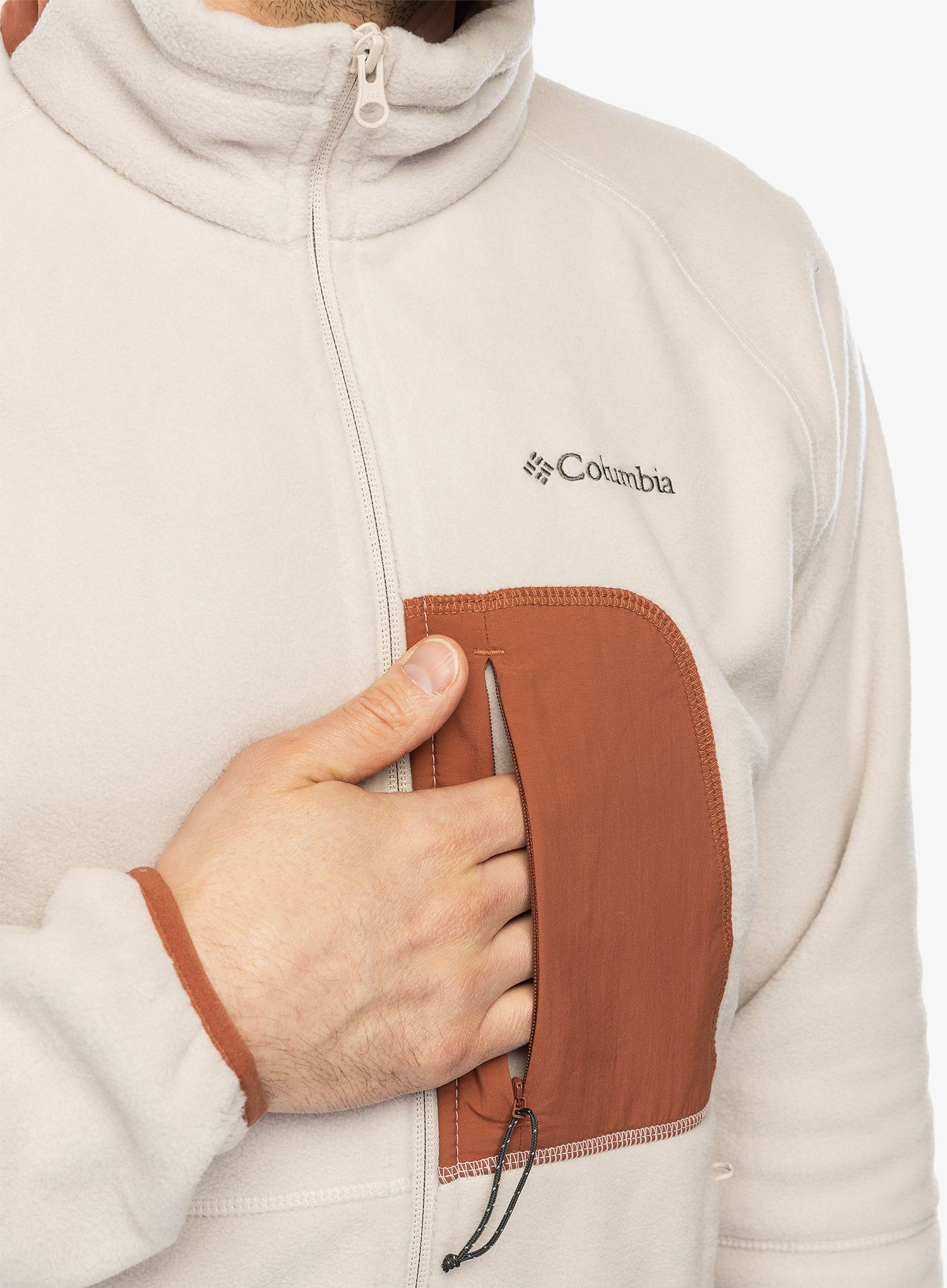 Flis Columbia Rapid Expedition Full Zip Fleece - dark stone/auburn