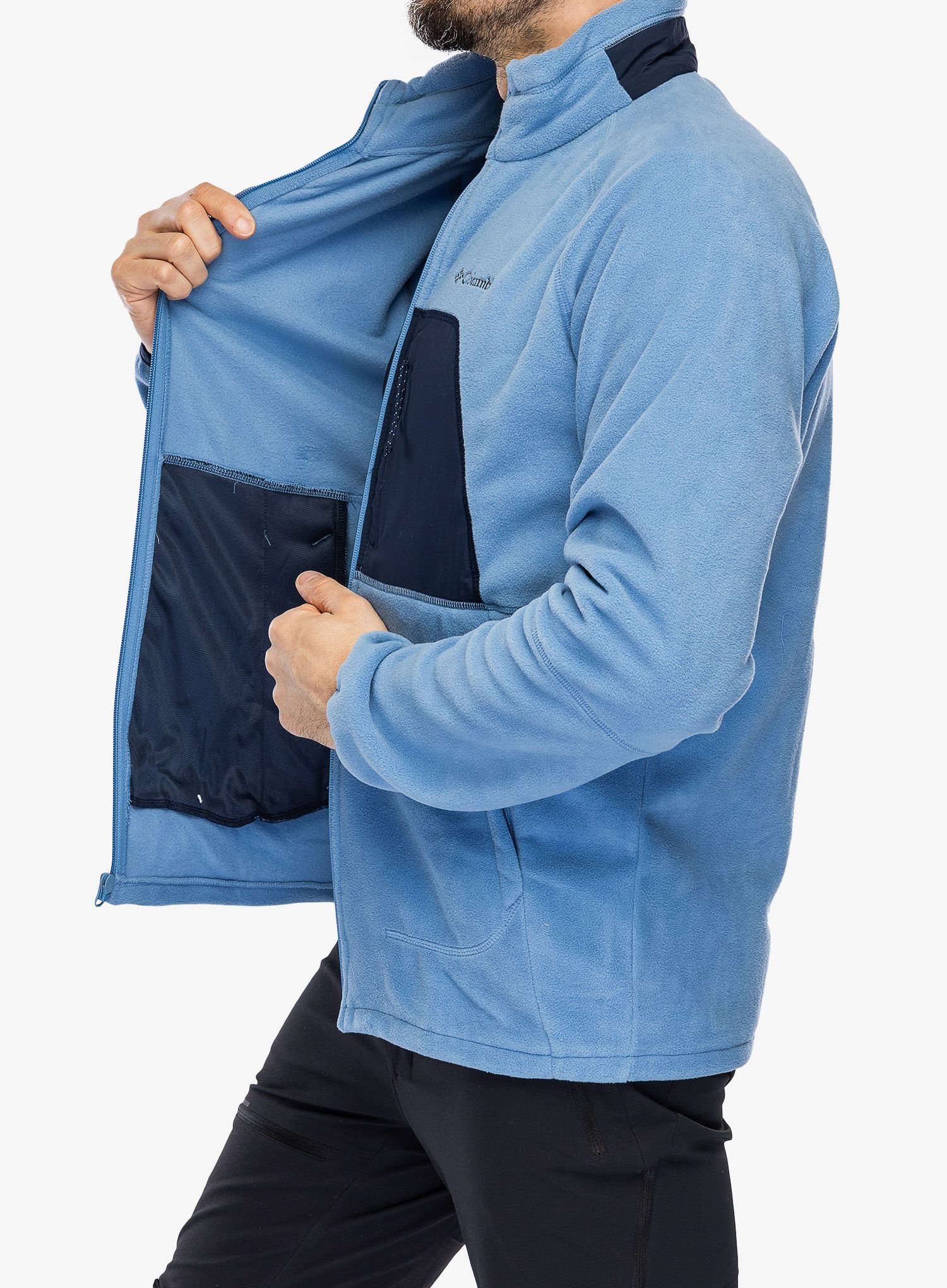 Jopica na zadrgo Columbia Rapid Expedition Full Zip Fleece - skyler/collegiate navy