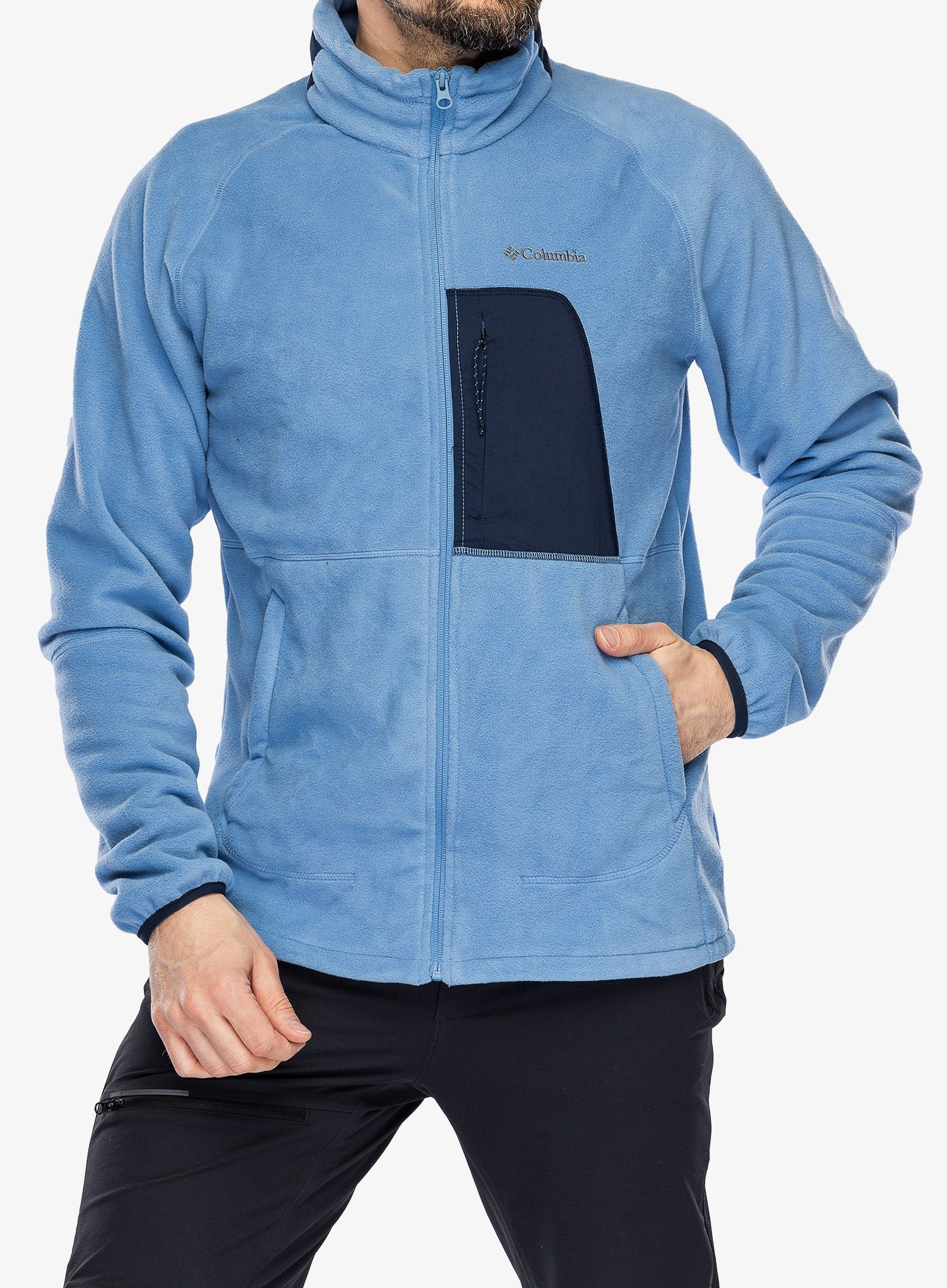 Jopica na zadrgo Columbia Rapid Expedition Full Zip Fleece - skyler/collegiate navy