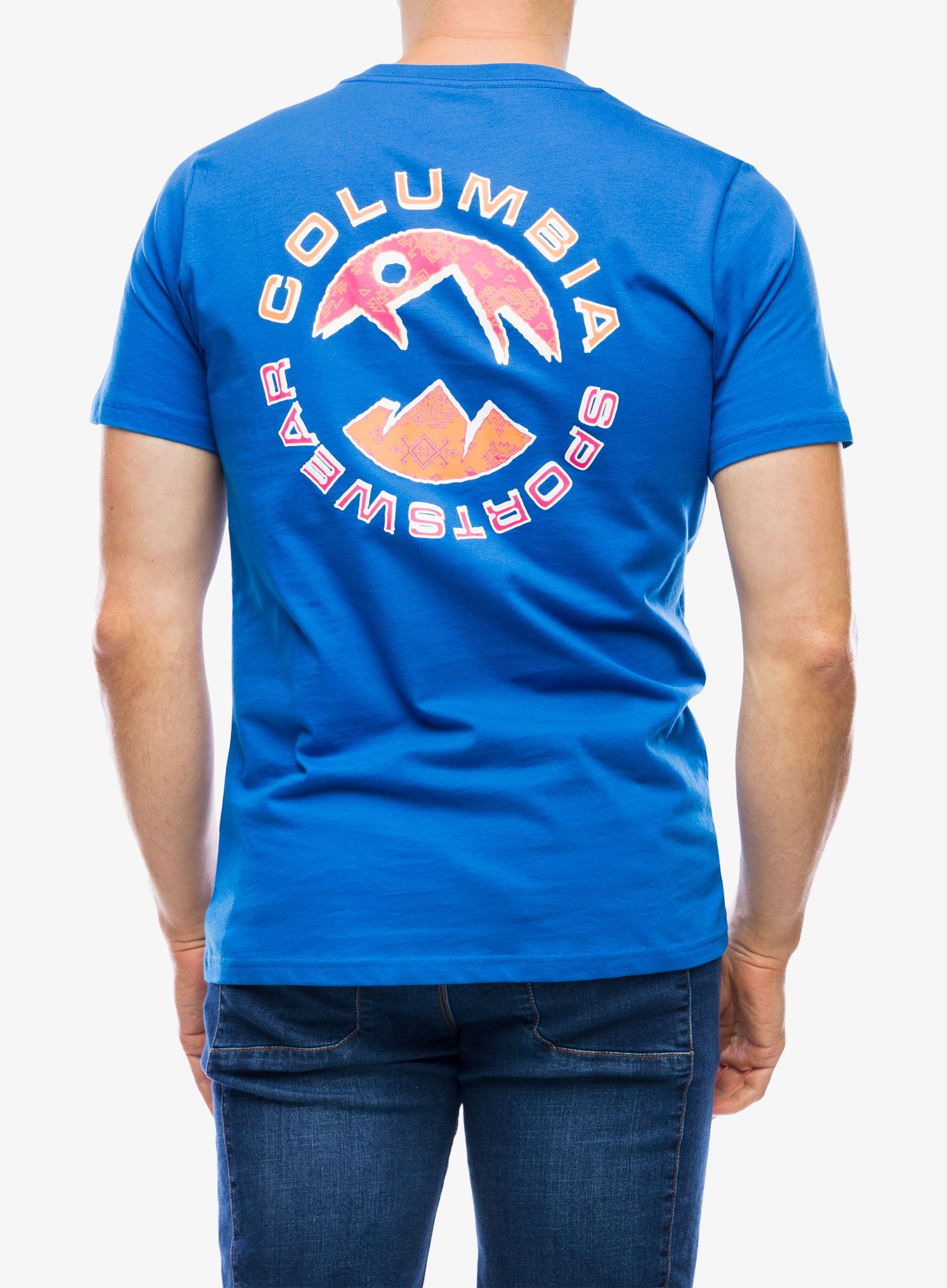 Bombažna majica Columbia Rapid Ridge Back Graphic Tee II - bright indigo
