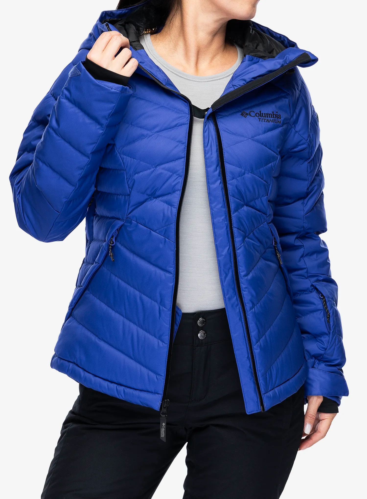 Ženska jakna Columbia Roaring Fork II Down Jacket - clematis blue
