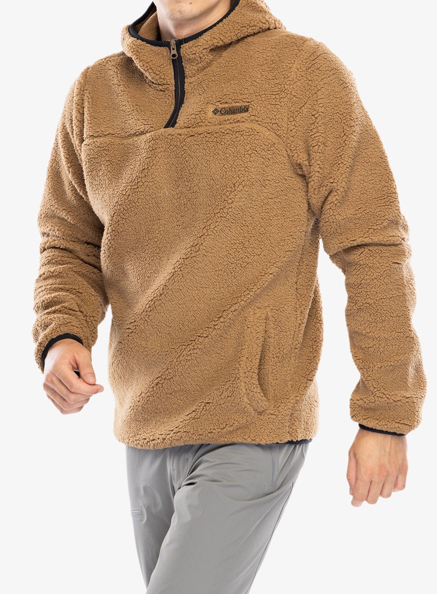 Jopica s kapuco Columbia Rugged Ridge III Sherpa Pullover Hoodie - delta