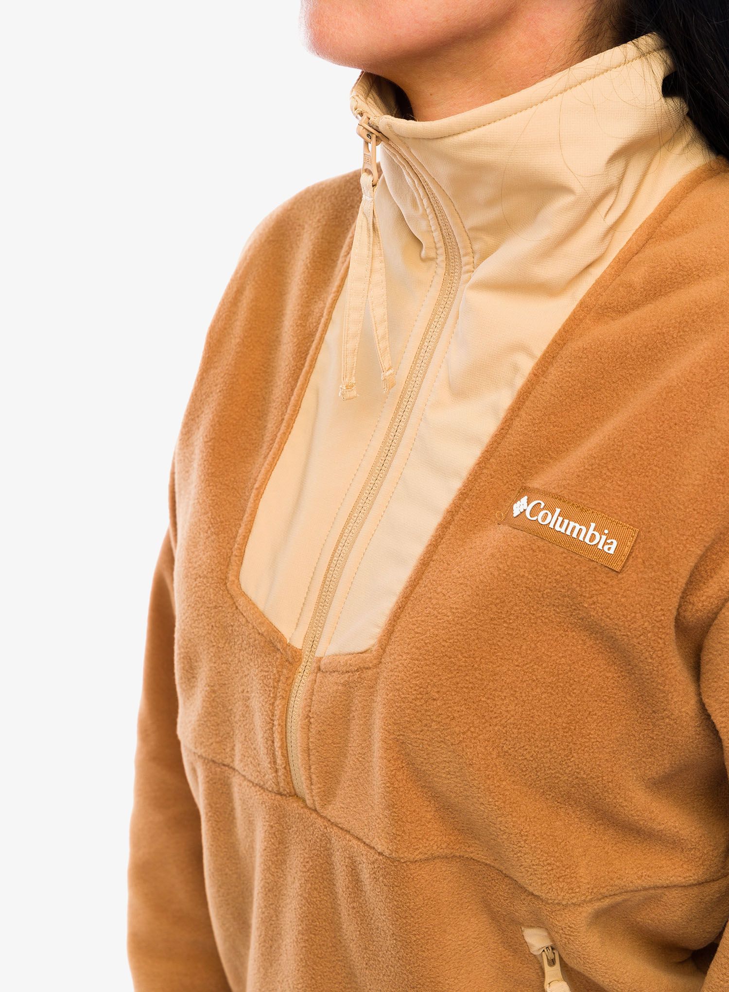 Ženska jopica Columbia Sequoia Grove Half Zip Fleece - camel brown/canoe