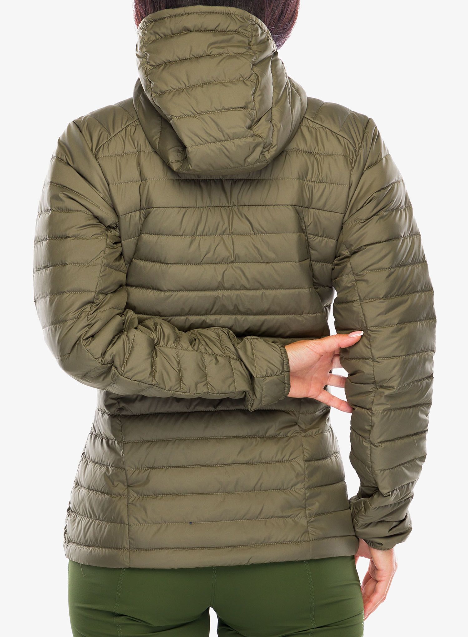 Ženska sintetična jakna Columbia Silver Falls II Hooded Jacket - stone green