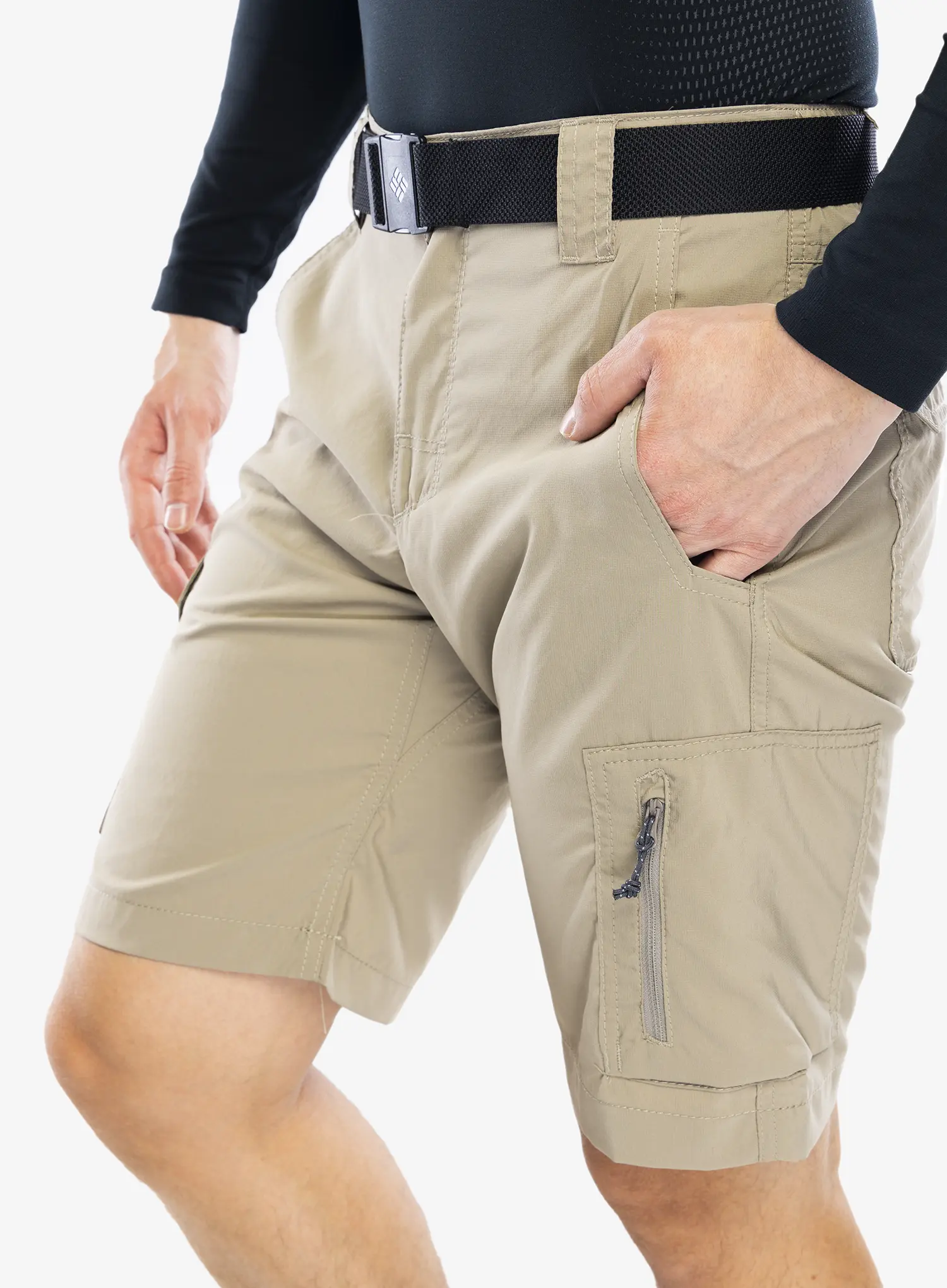 Pohodniške kratke hlače Columbia Silver Ridge Utility Cargo Short - tusk