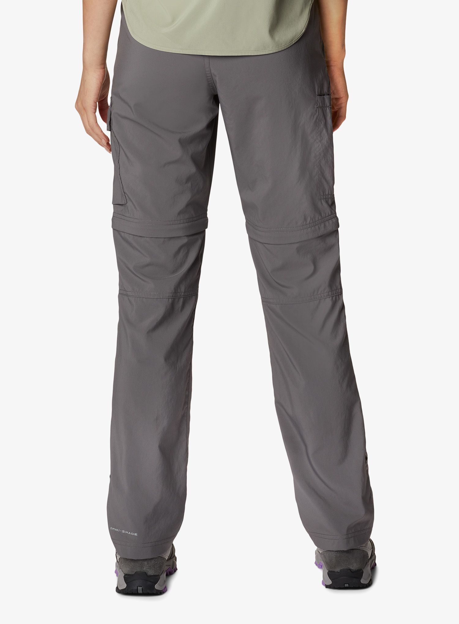 Ženske pohodniške hlače Columbia Silver Ridge Utility Convertible Pant - city grey