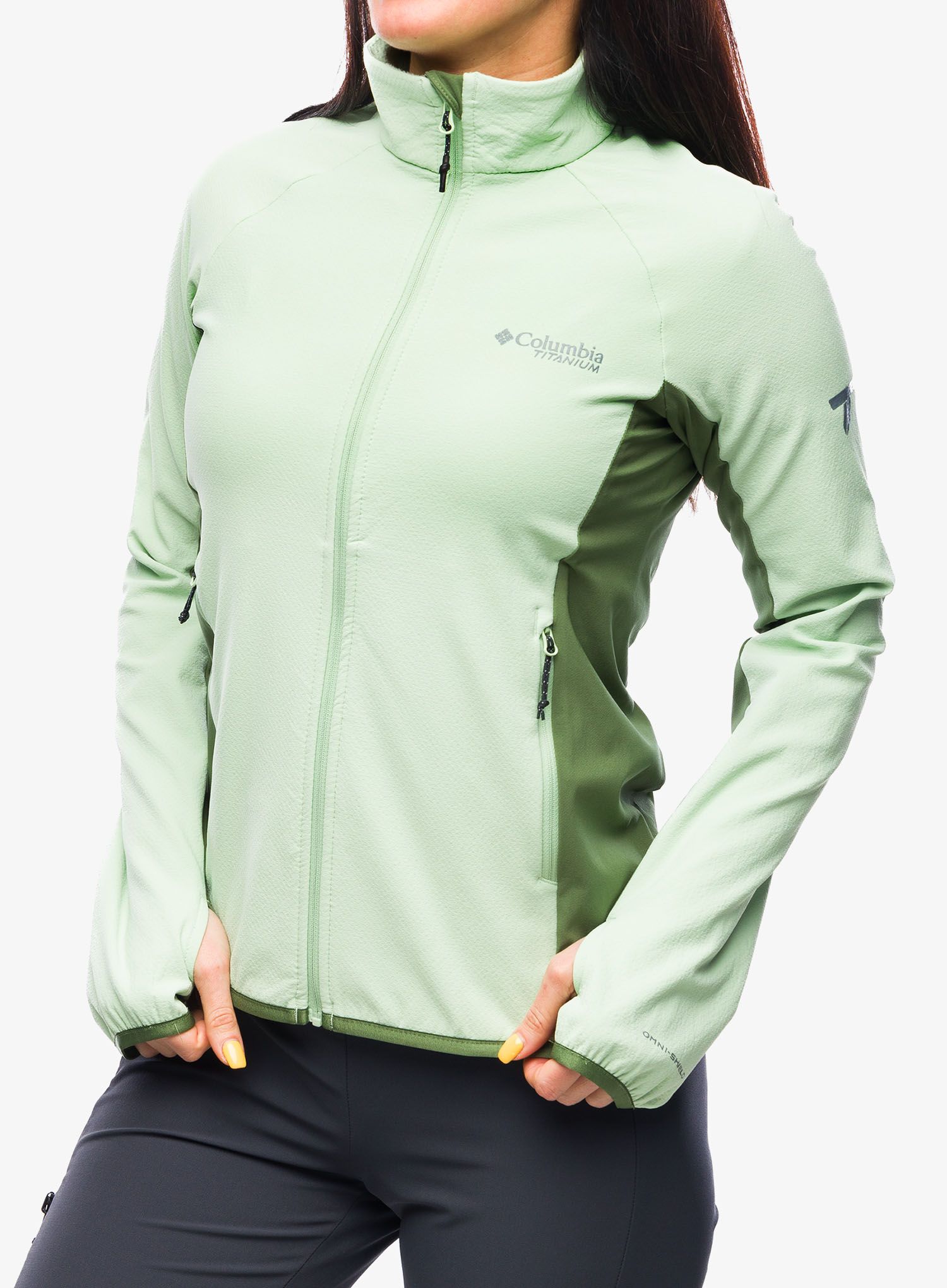 Ženski flis Columbia Spectre Ridge Full Zip Tech Fleece - sage leaf