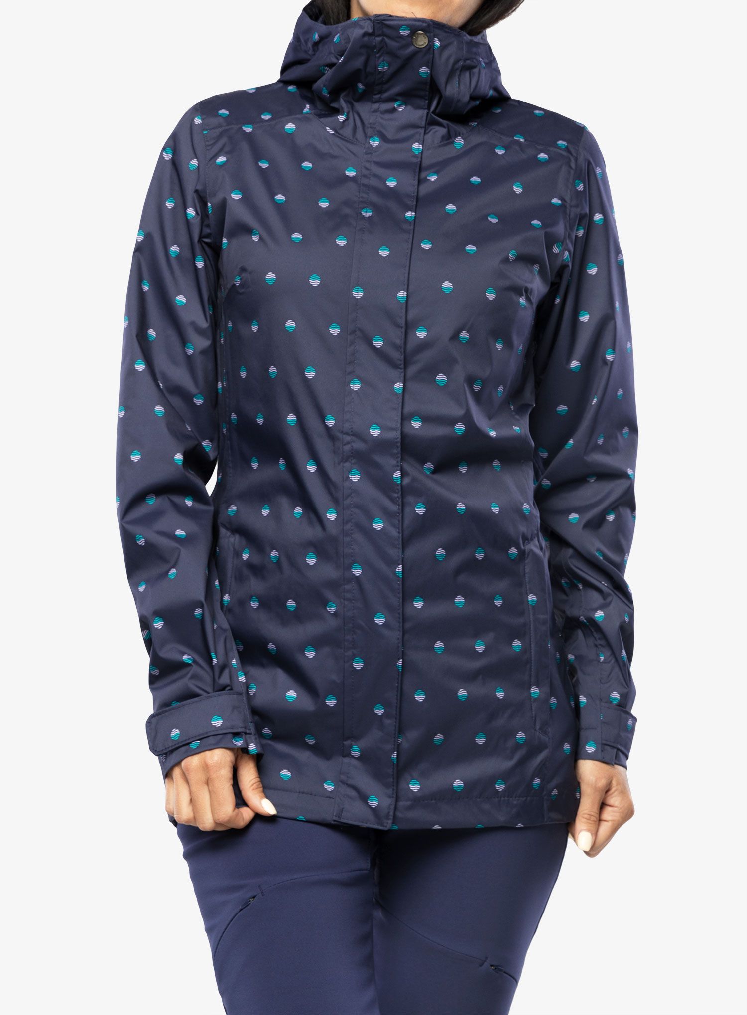 Ženska nepremočljiva jakna Columbia Splash A Little II Jacket - nocturnal swell dots print
