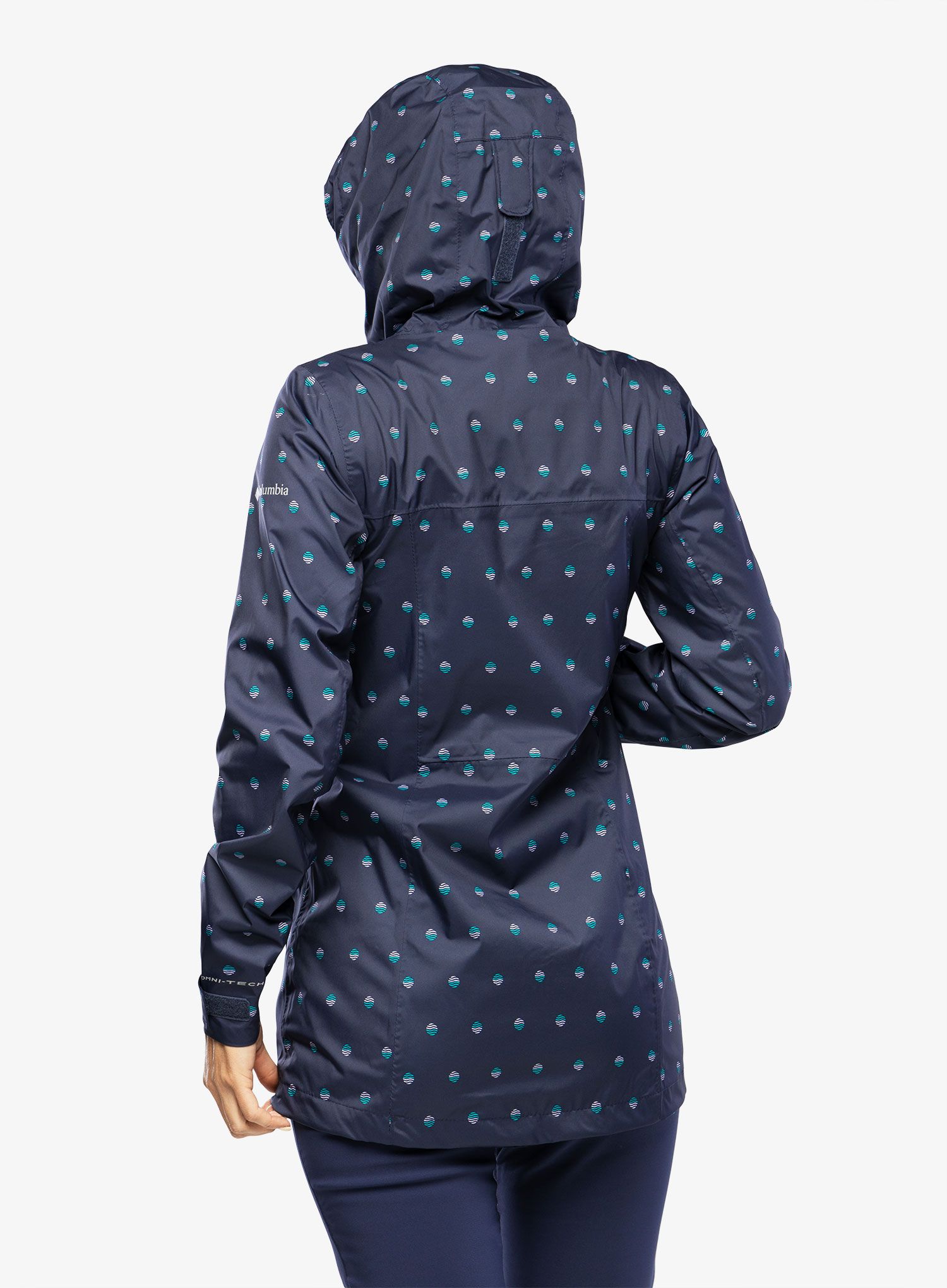 Ženska nepremočljiva jakna Columbia Splash A Little II Jacket - nocturnal swell dots print