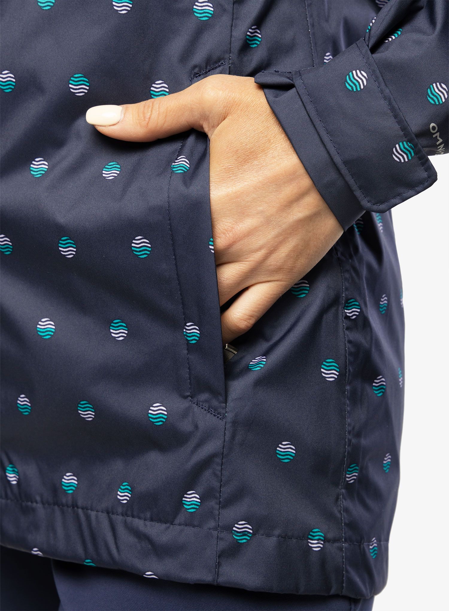 Ženska nepremočljiva jakna Columbia Splash A Little II Jacket - nocturnal swell dots print