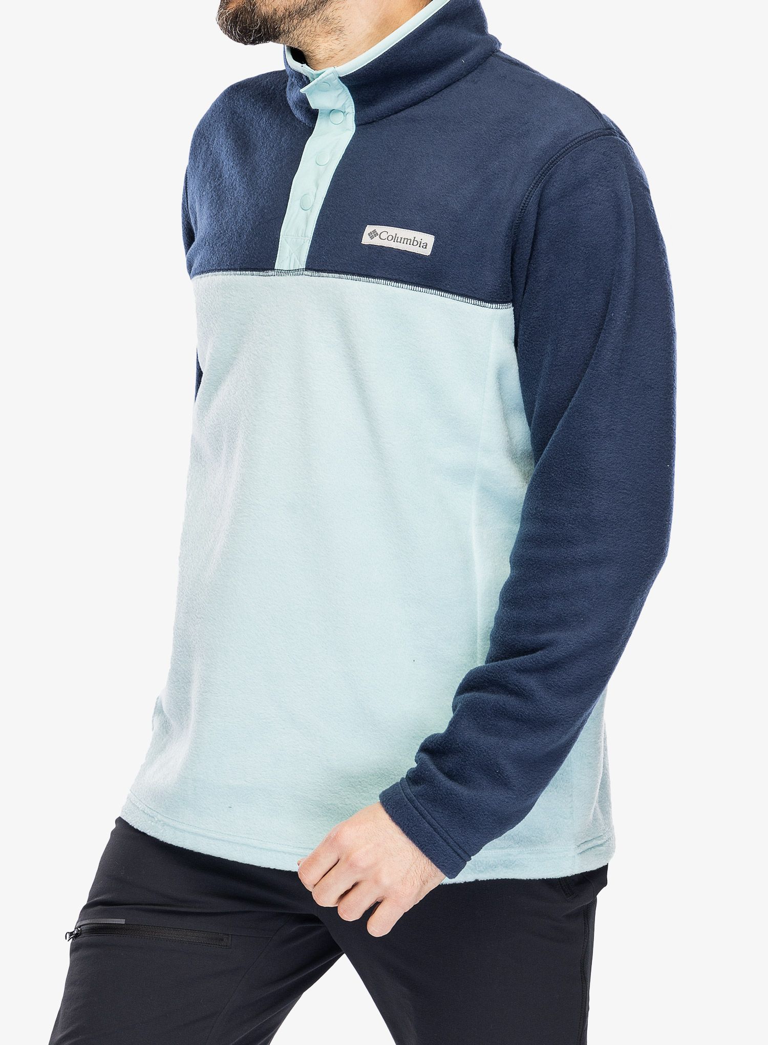 Puloverji brez kapuce Columbia Steens Mountain Half Snap - spray/navy