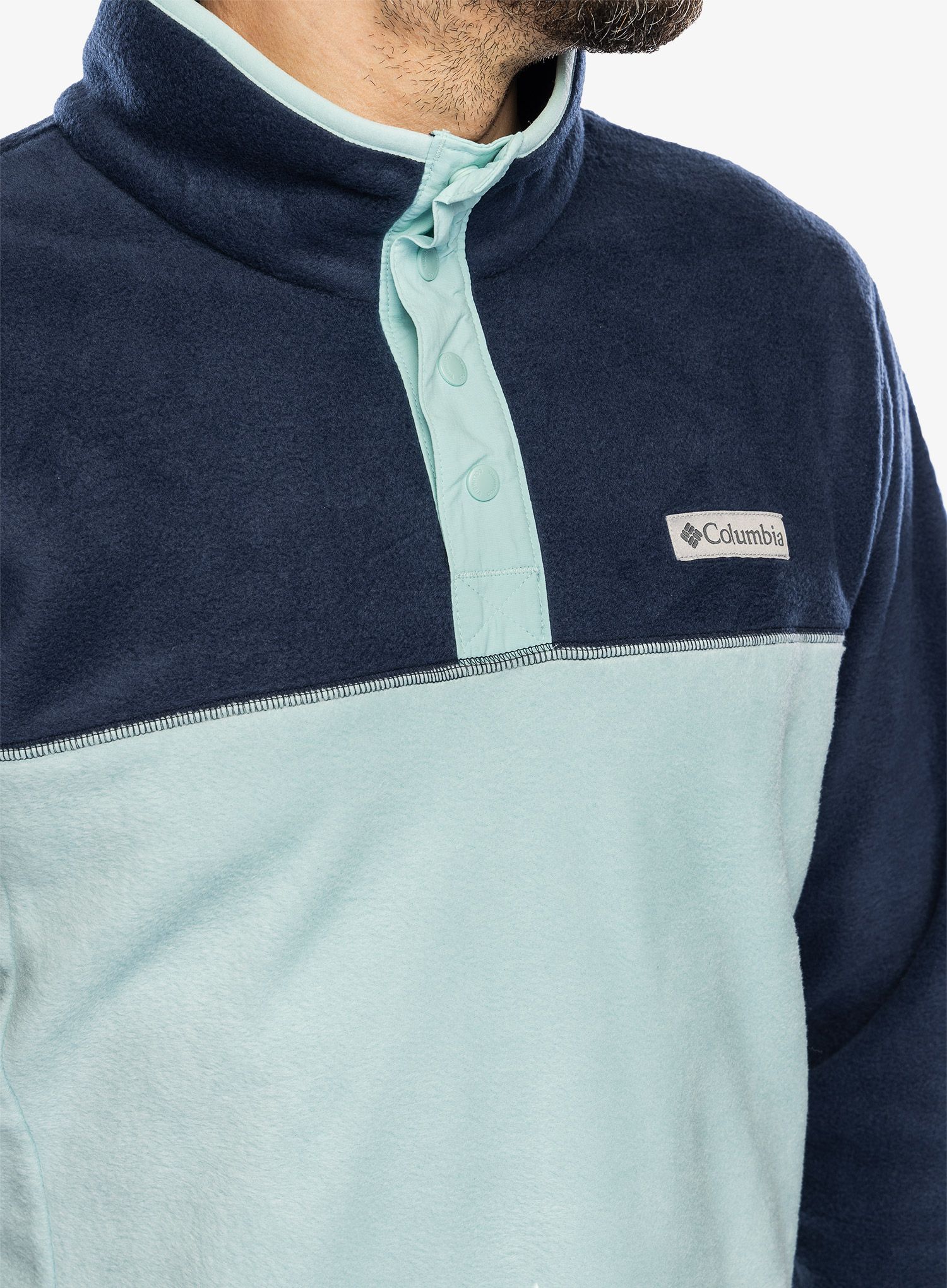 Puloverji brez kapuce Columbia Steens Mountain Half Snap - spray/navy