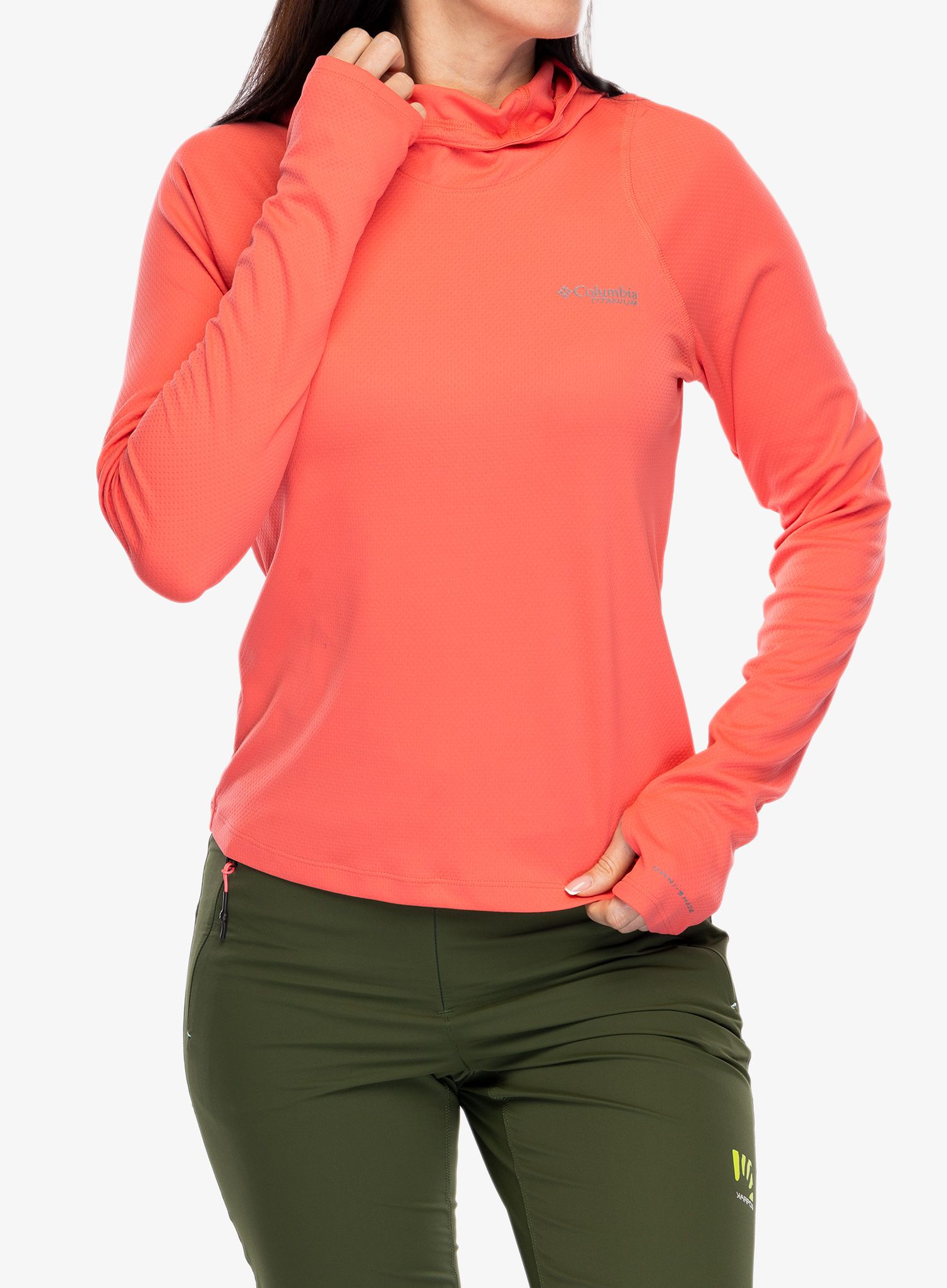 Ženska jopa s kapuco Columbia Summit Valley Hoodie - juicy