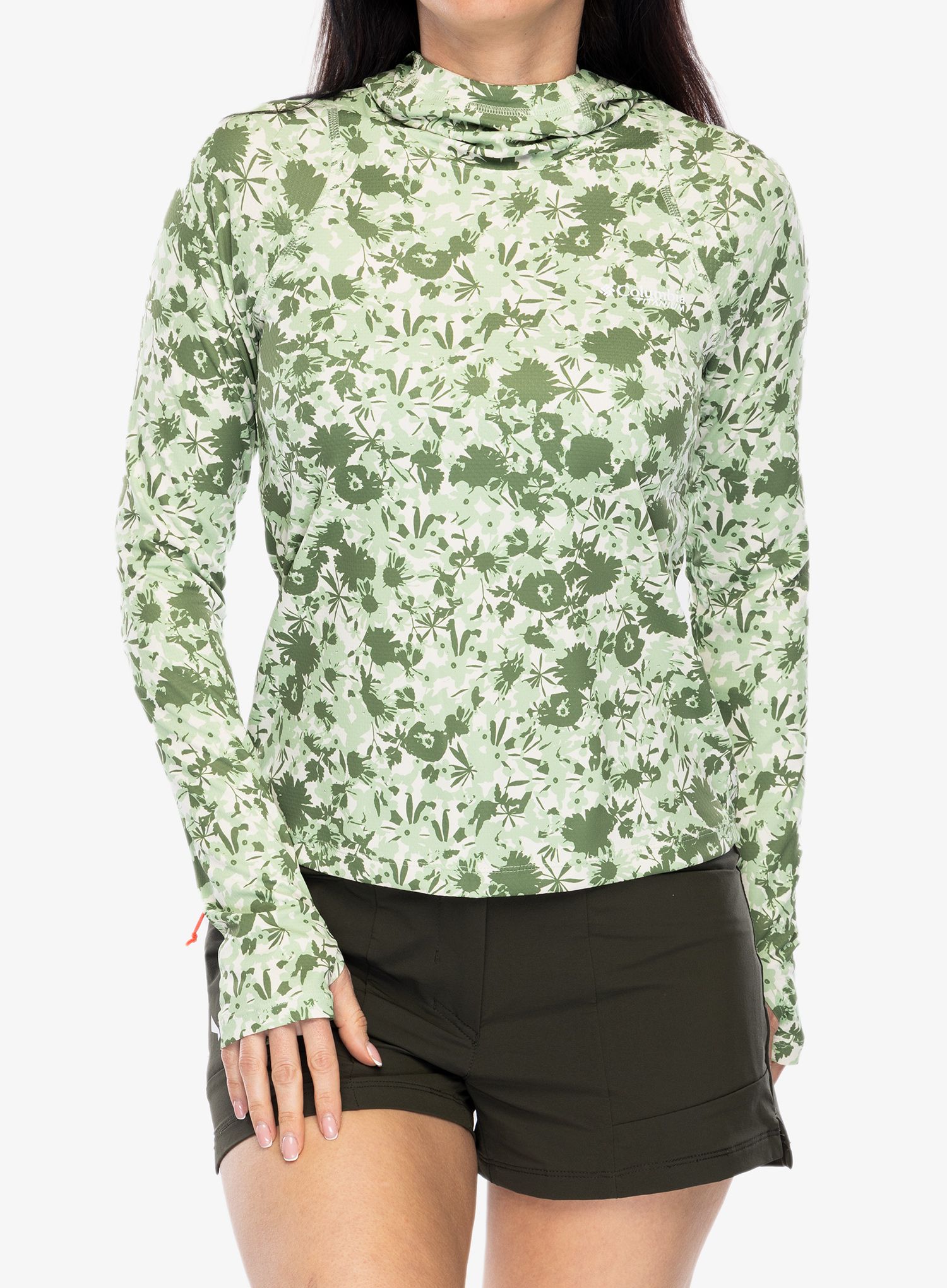 Ženska jopa s kapuco Columbia Summit Valley Hoodie - sage leaf popflorid