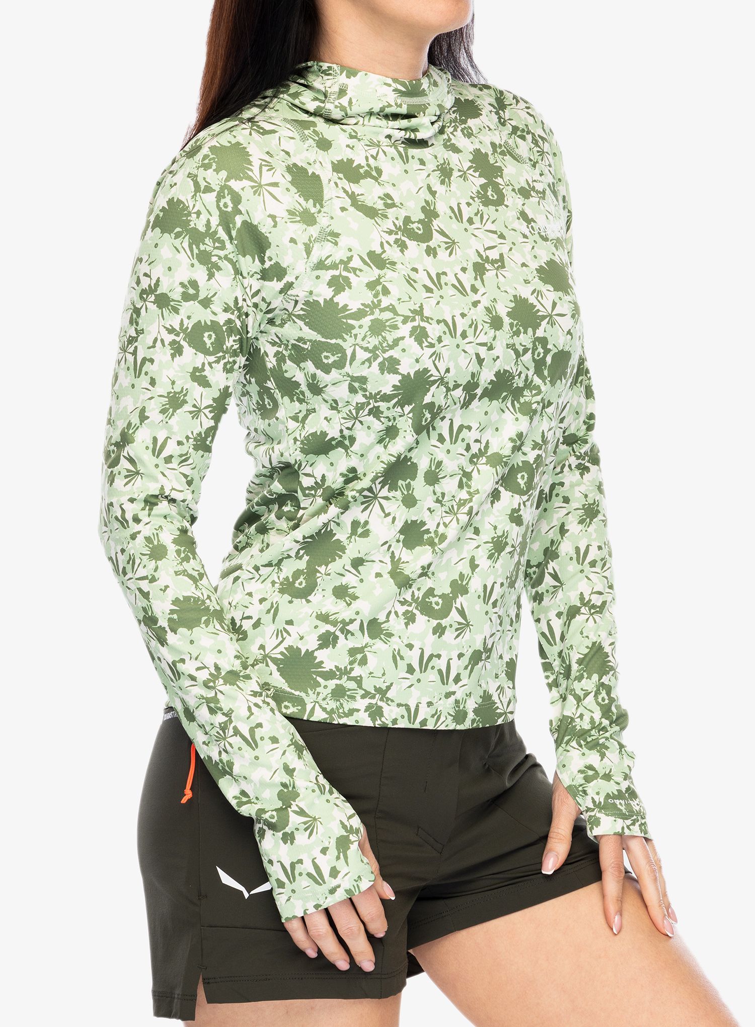 Ženska jopa s kapuco Columbia Summit Valley Hoodie - sage leaf popflorid
