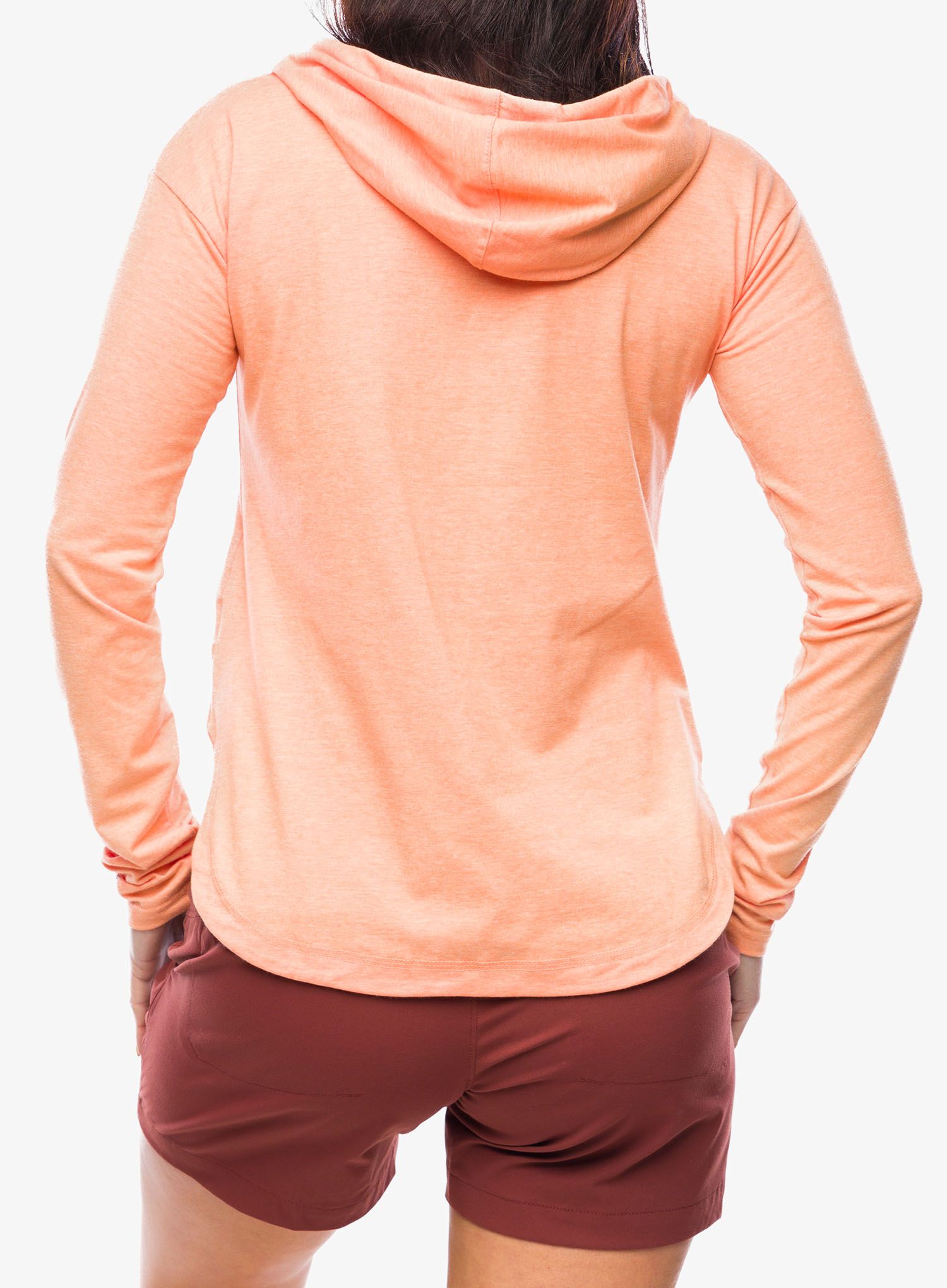 Ženska jopa s kapuco Columbia Sun Trek EU Hooded Pullover - apricot fizz heather