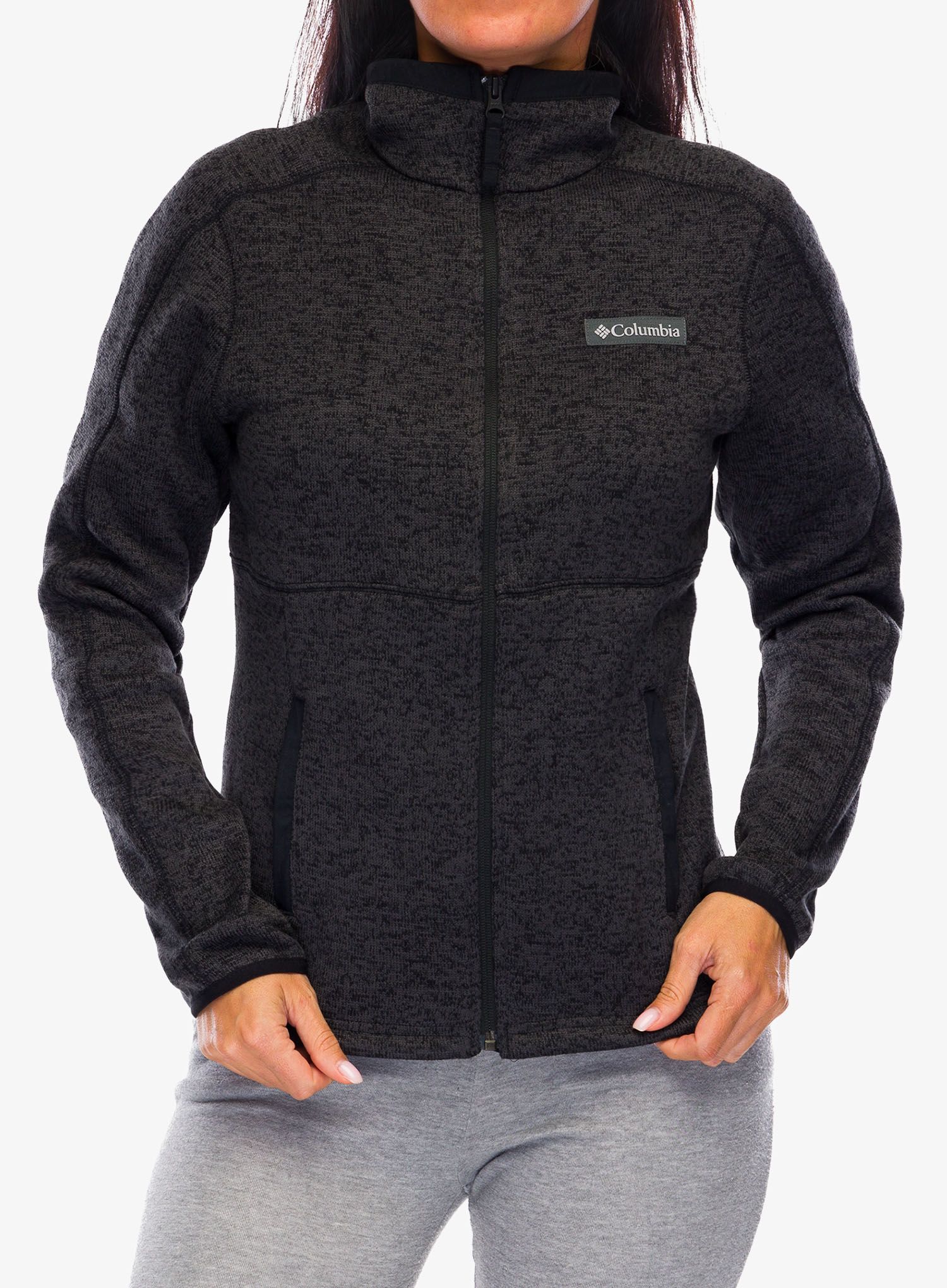 Ženski flis Columbia Sweater Weather Full Zip II - black heather