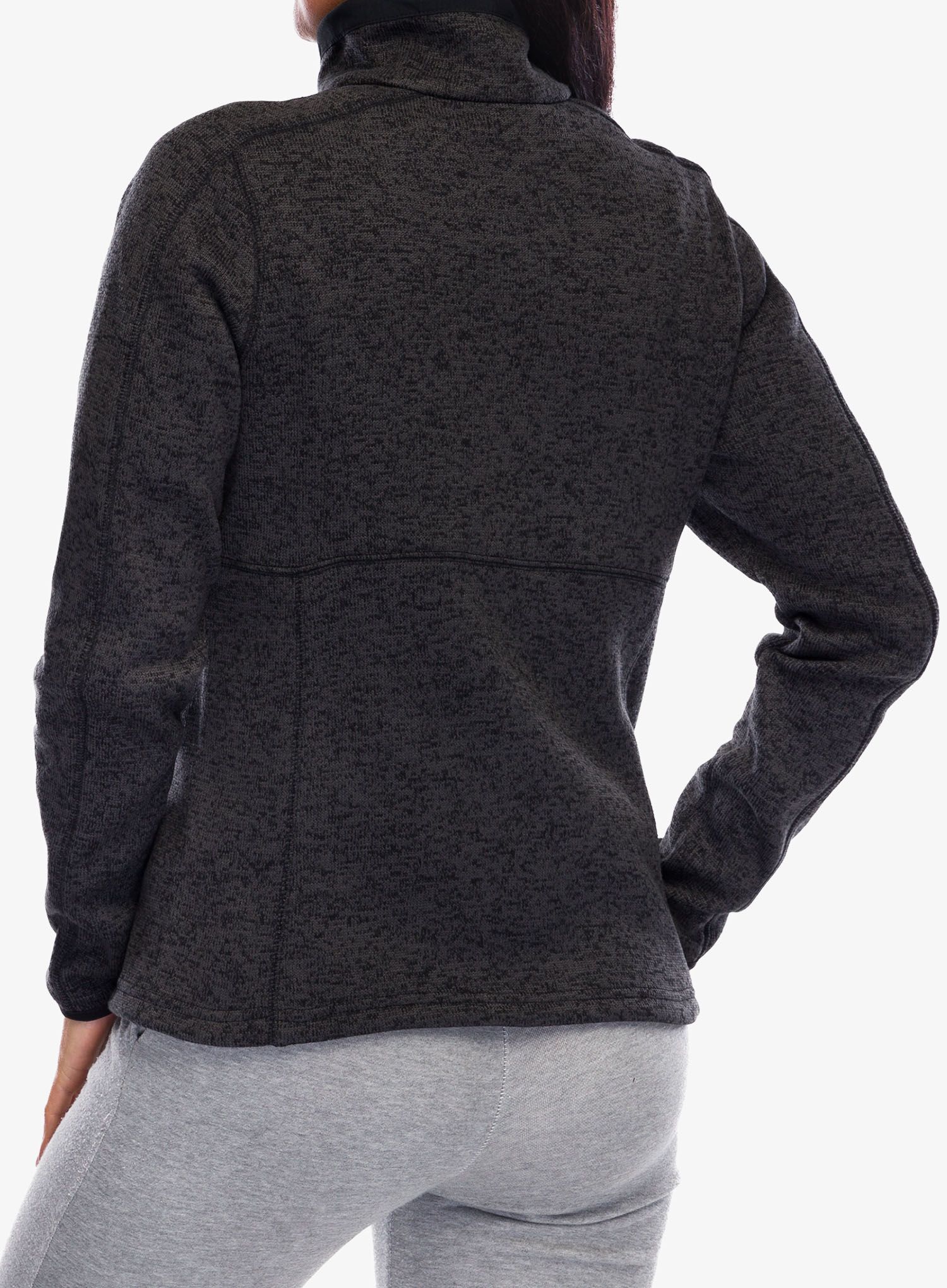 Ženski flis Columbia Sweater Weather Full Zip II - black heather