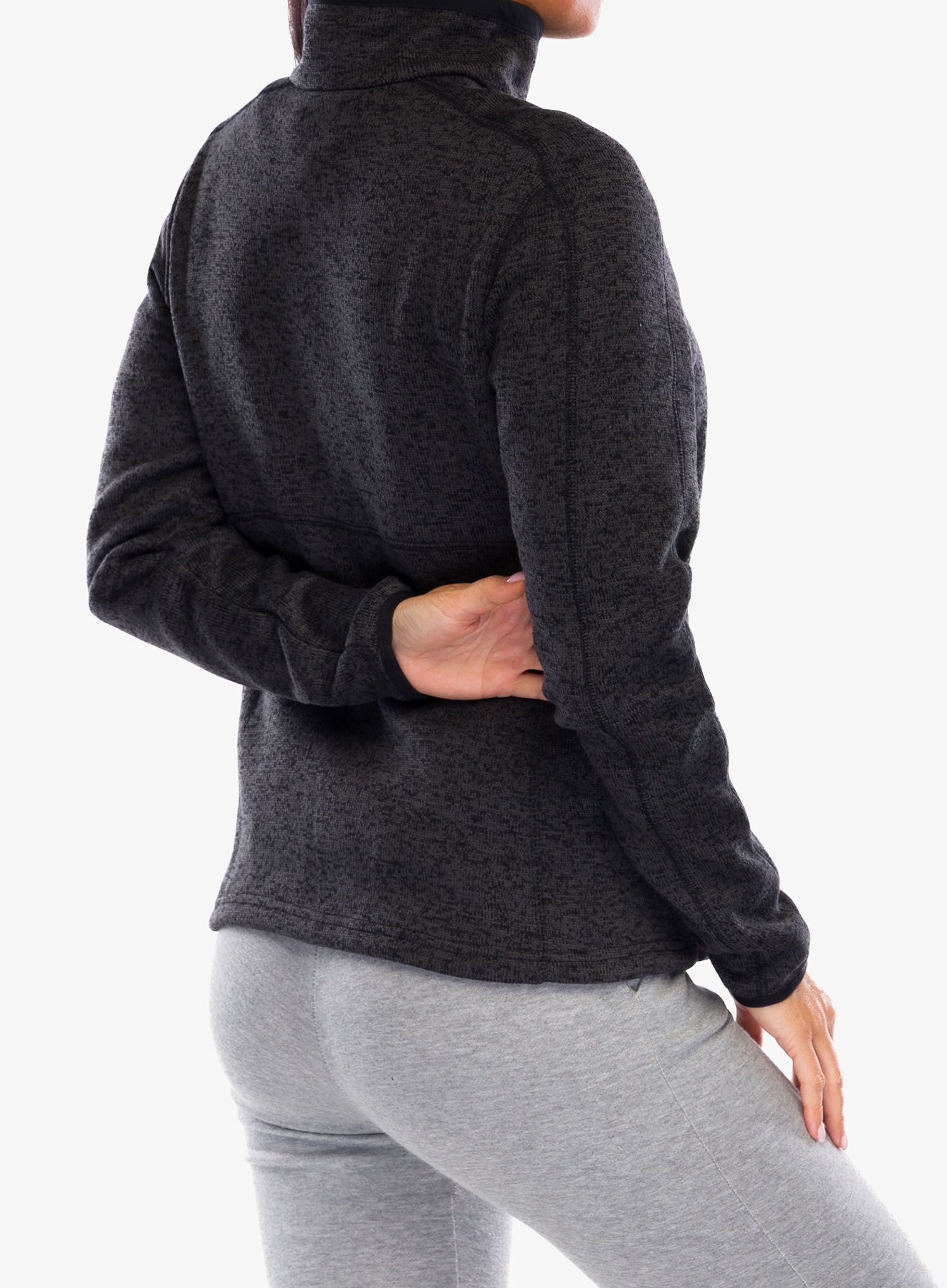 Ženski flis Columbia Sweater Weather Full Zip II - black heather
