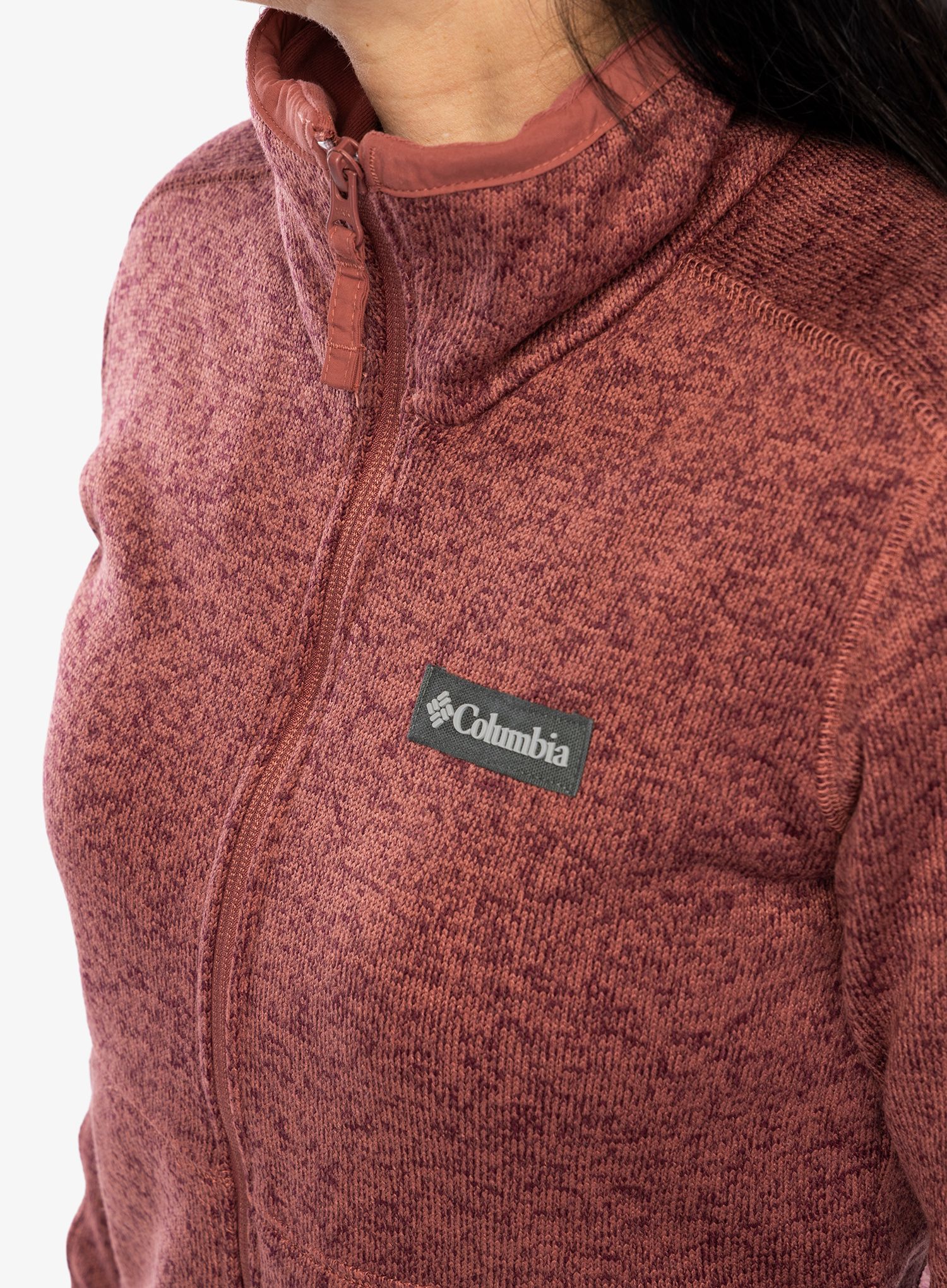 Flis Columbia Sweater Weather Full Zip - beetroot heather