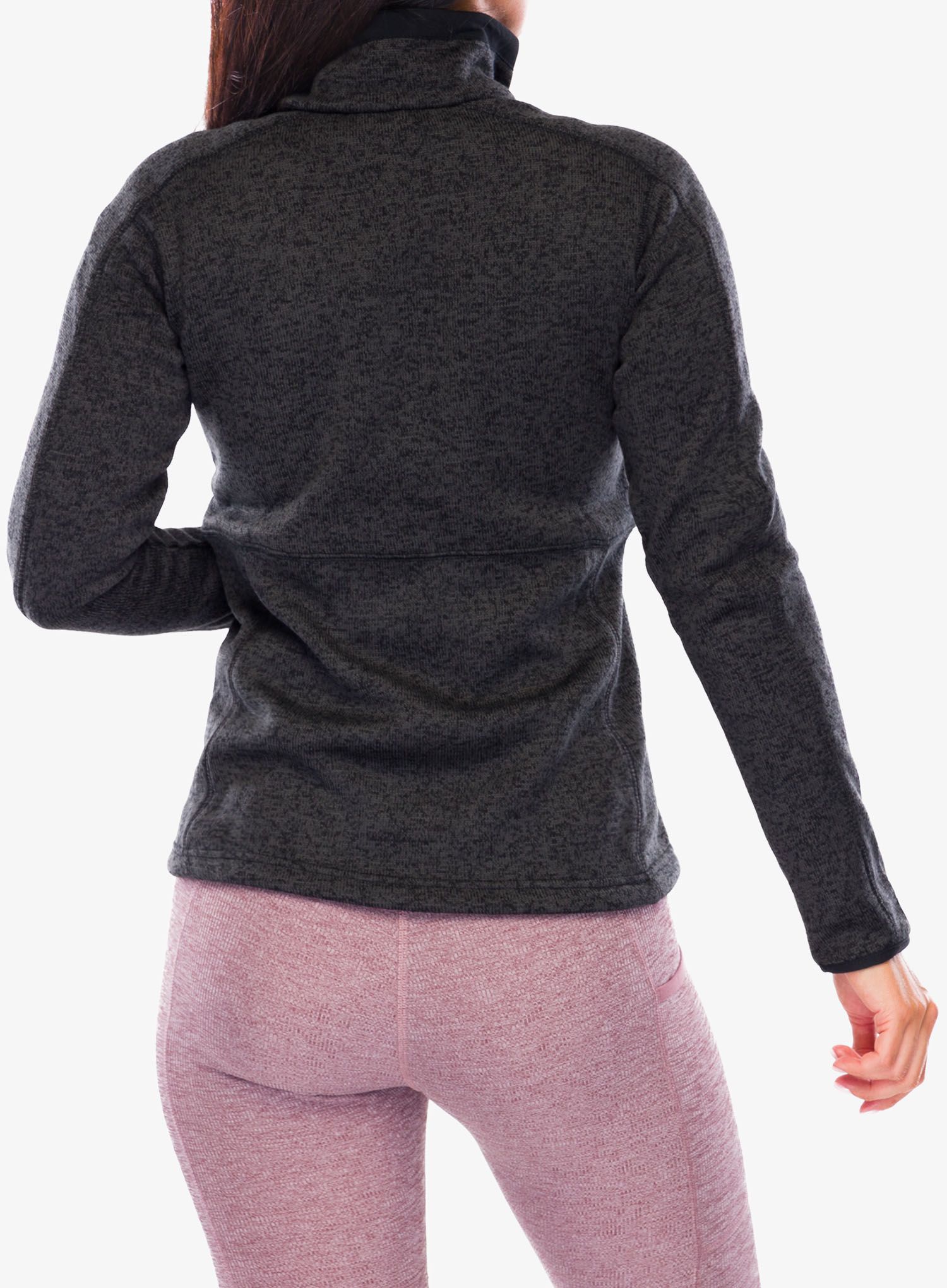 Ženski flis Columbia Sweater Weather Full Zip - black heather