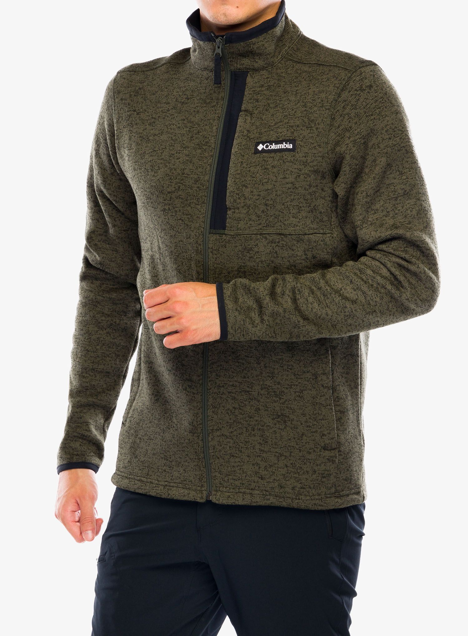 Jopica na zadrgo Columbia Sweater Weather Full Zip - greenscape heather