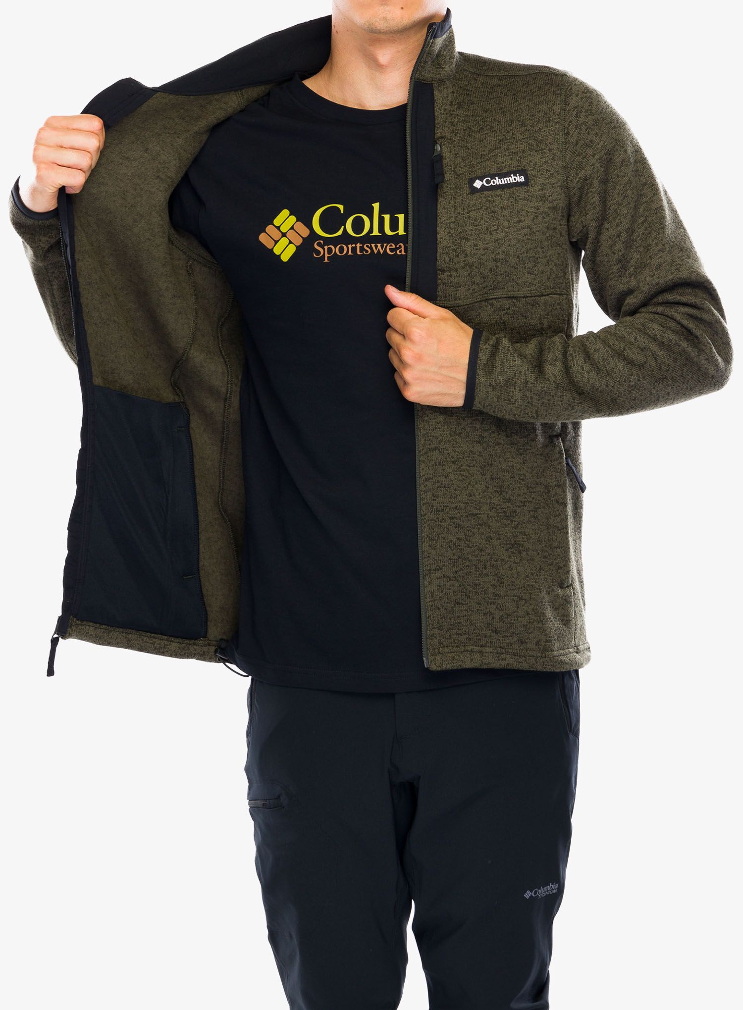 Jopica na zadrgo Columbia Sweater Weather Full Zip - greenscape heather