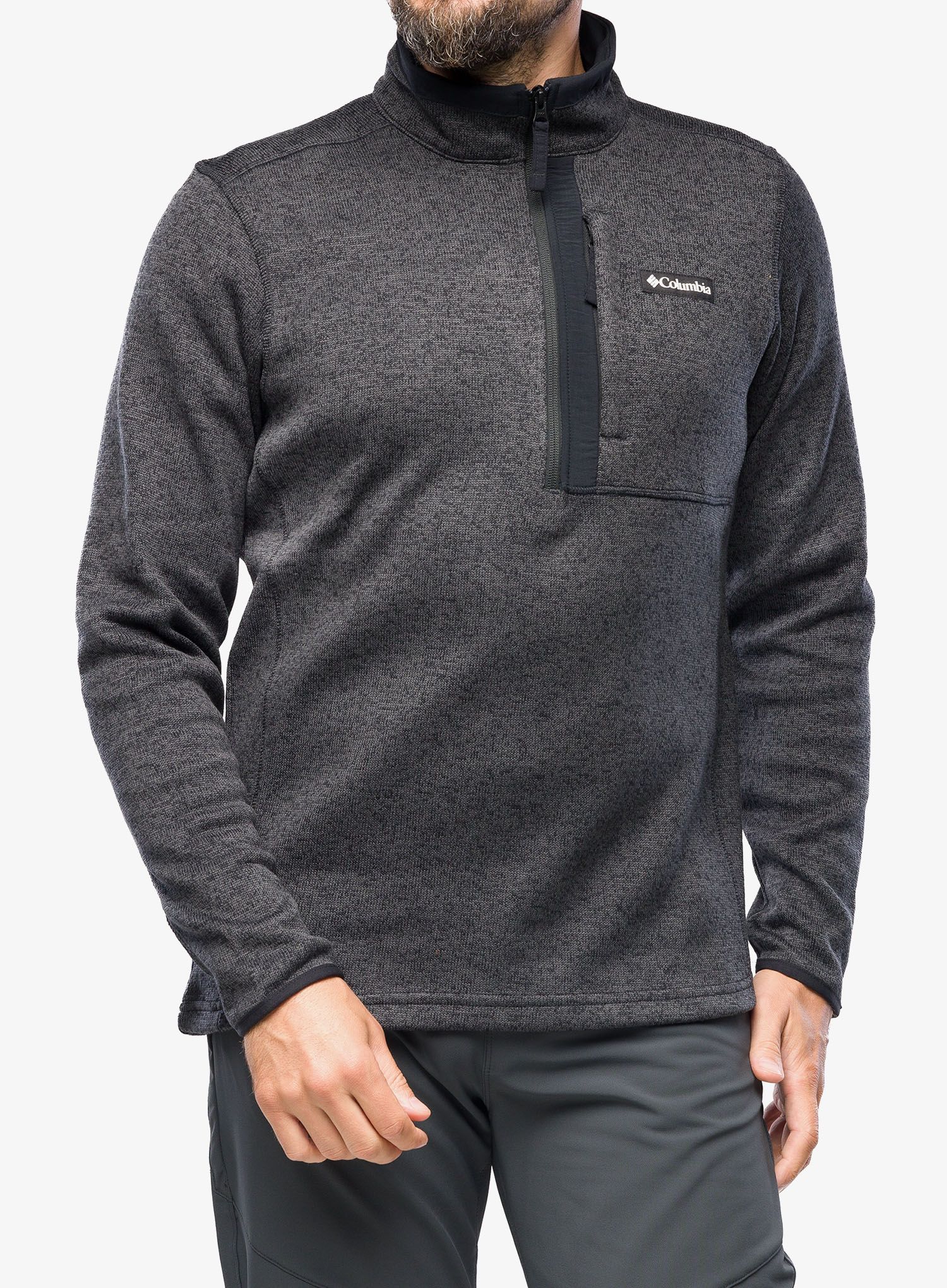 Jopica z zadrgo Columbia Sweater Weather Half Zip - black heather/black