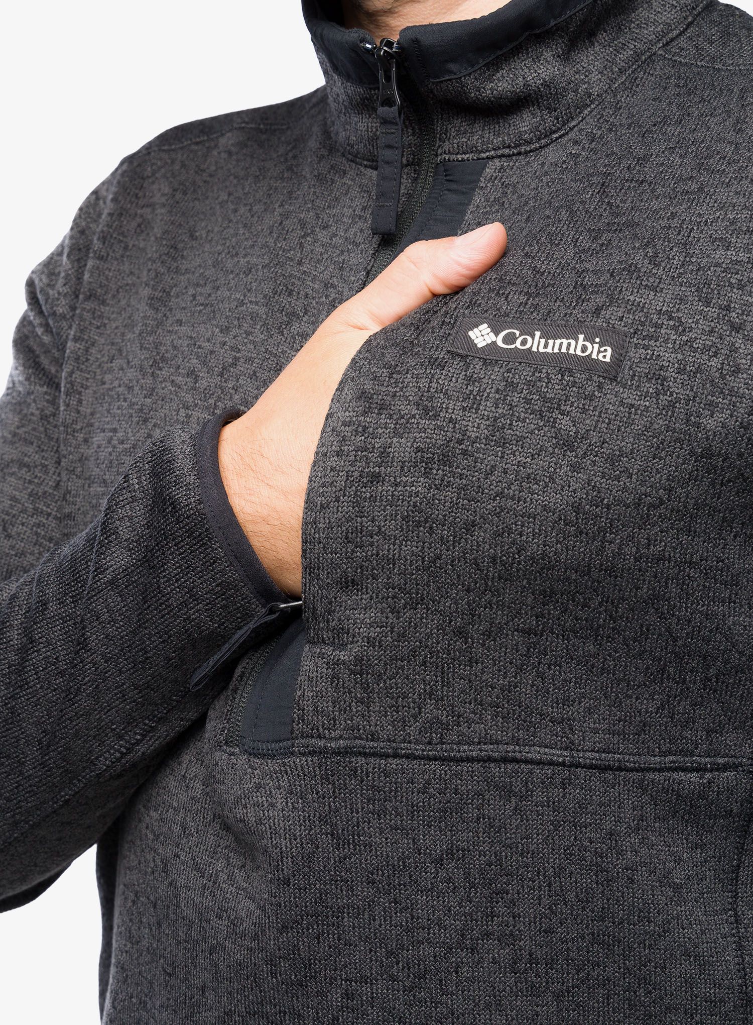 Jopica z zadrgo Columbia Sweater Weather Half Zip - black heather/black