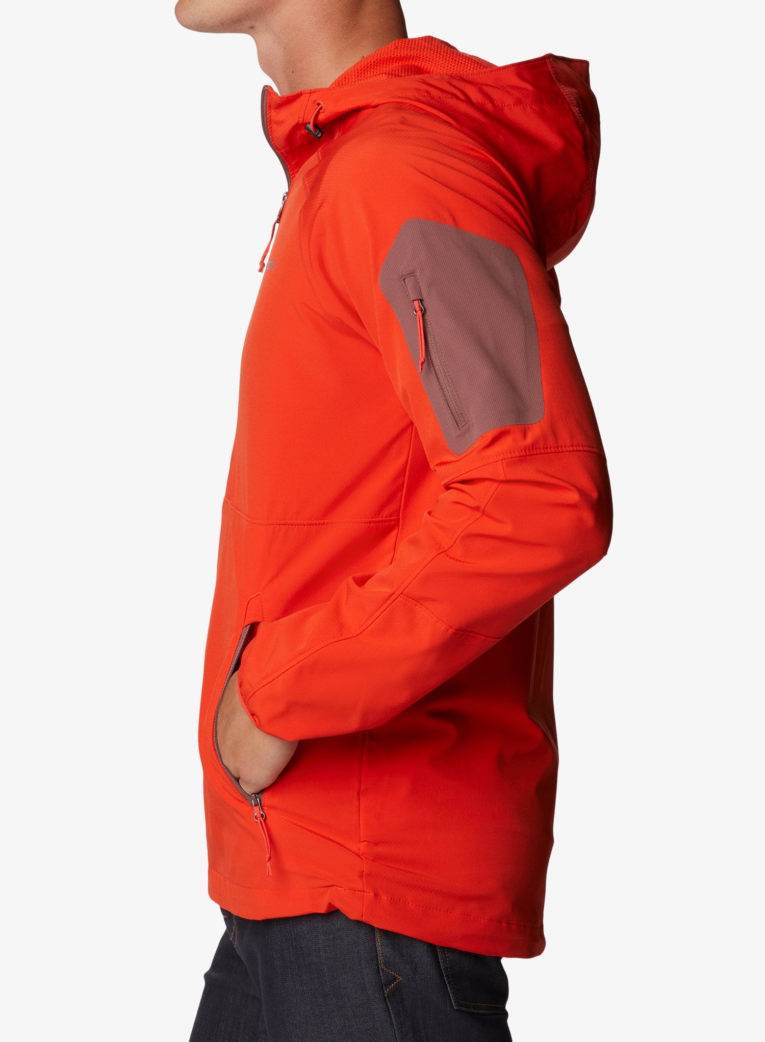 Softshell jakna Columbia Tall Heights Hooded - spicy