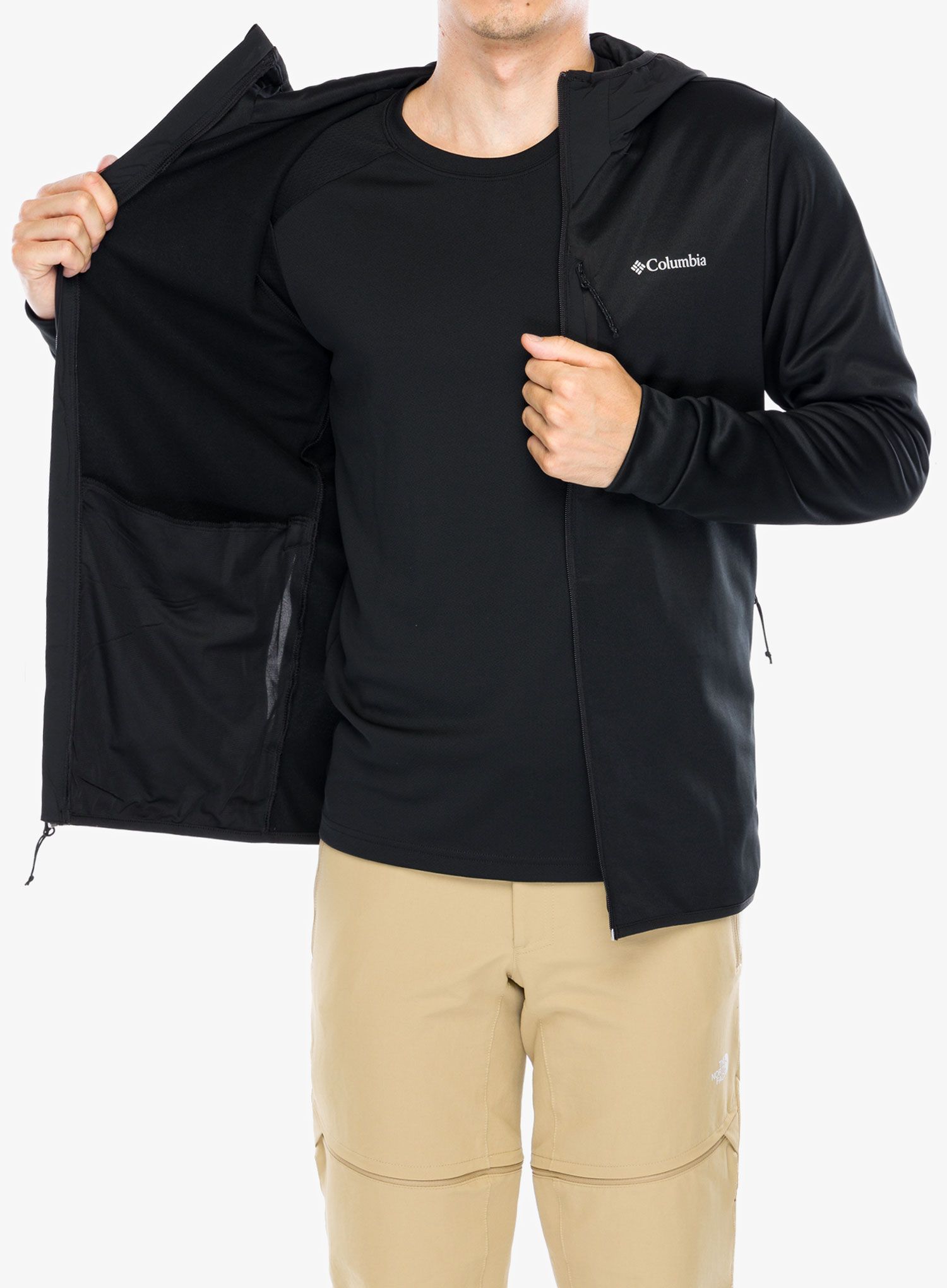 Jopica s kapuco Columbia Tech Fleece Full Zip Hoodie - black