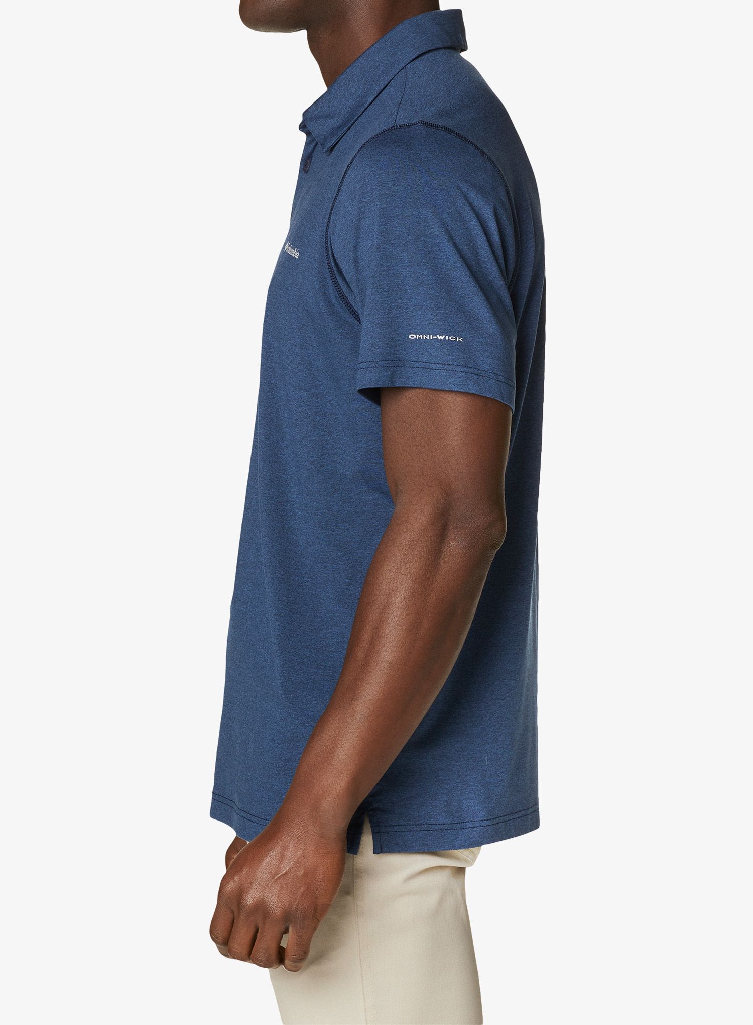 Polo majica Columbia Tech Trail Polo - collegiate navy heather