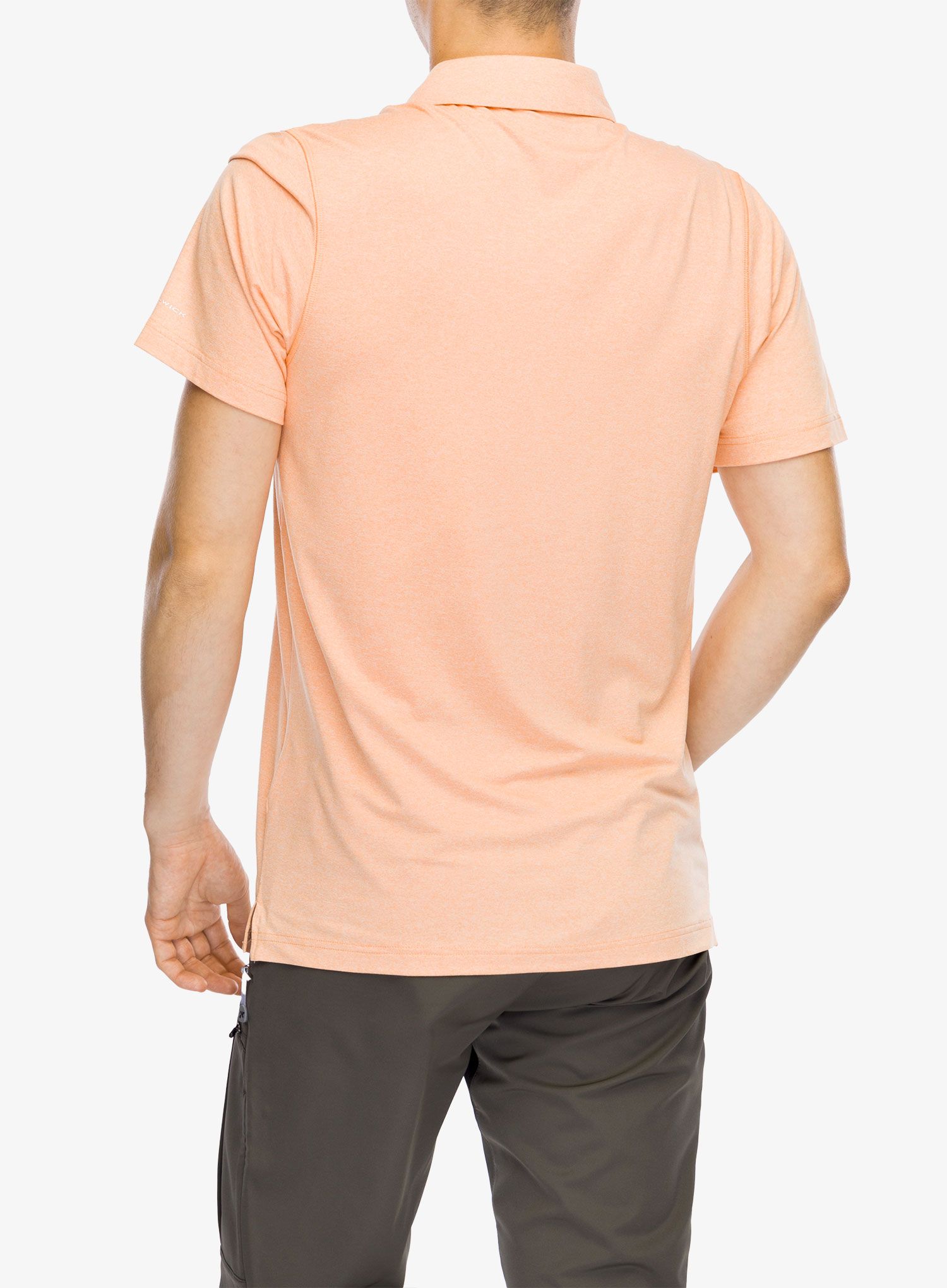 Polo majica Columbia Tech Trail Polo - apricot fizz heather