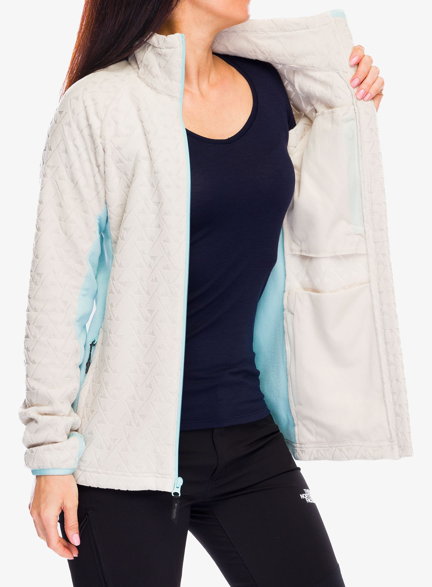 Ženska jopica z zadrgo Columbia Titan Pass 3.0 Full Zip Fleece - dark stone/aqua haze