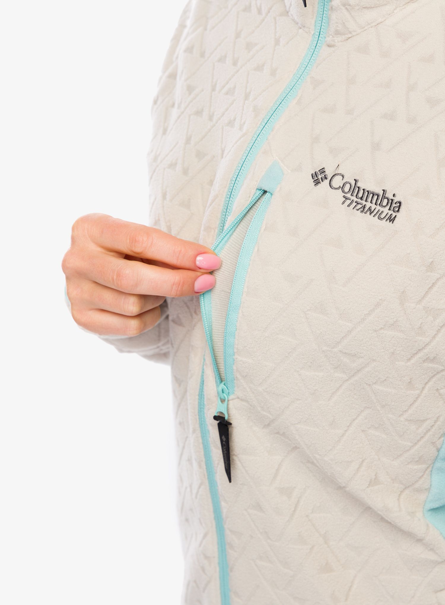 Ženska jopica z zadrgo Columbia Titan Pass 3.0 Full Zip Fleece - dark stone/aqua haze