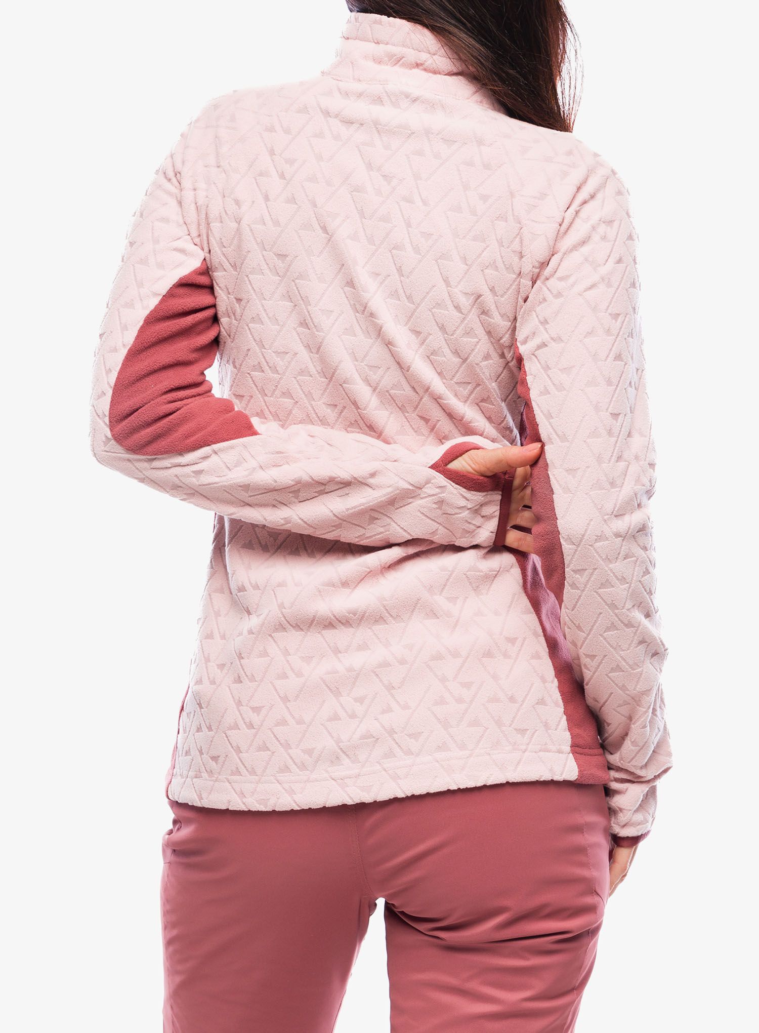 Ženski flis Columbia Titan Pass 3.0 Full Zip Fleece - dusty pink