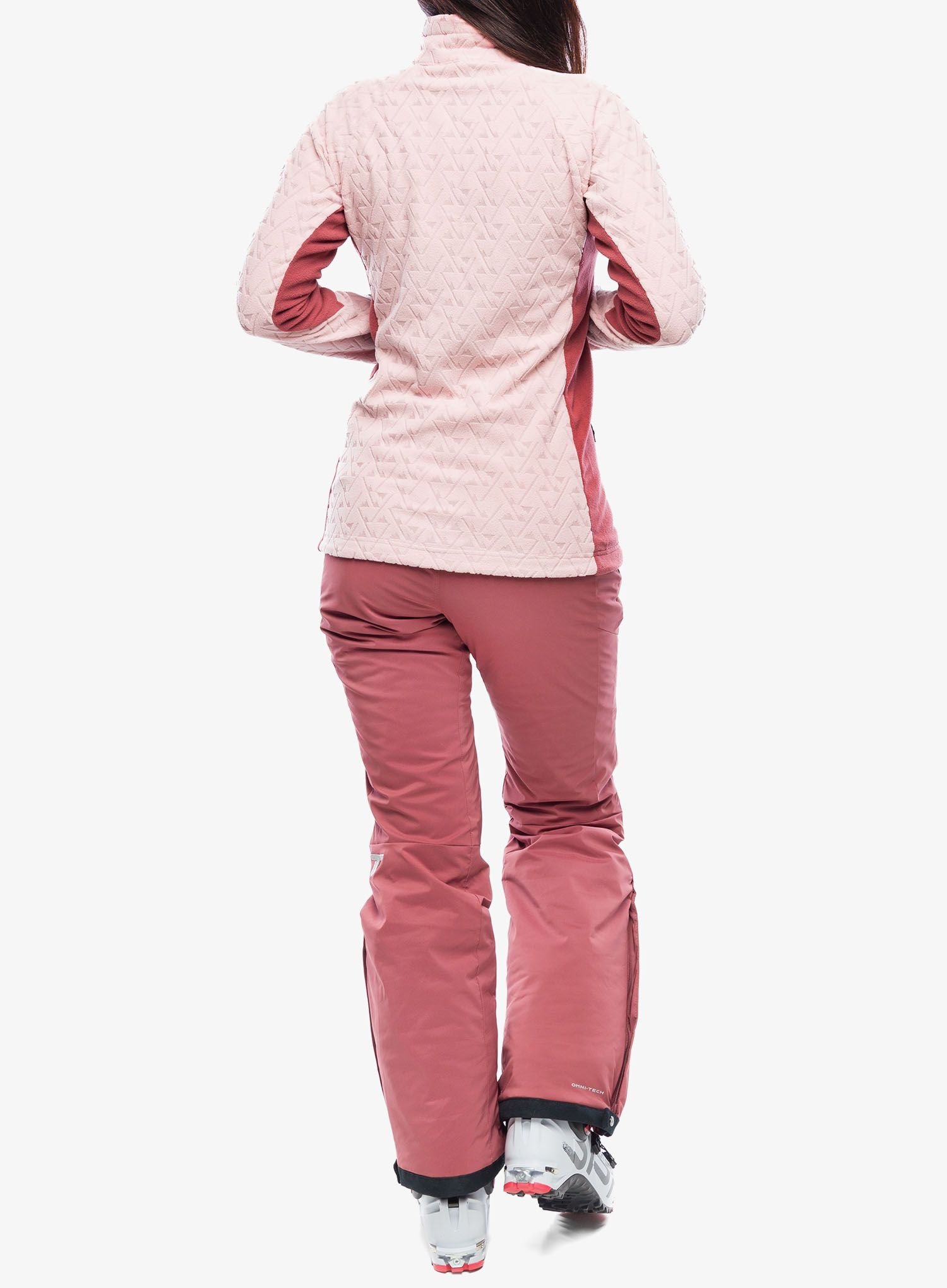 Ženski flis Columbia Titan Pass 3.0 Full Zip Fleece - dusty pink